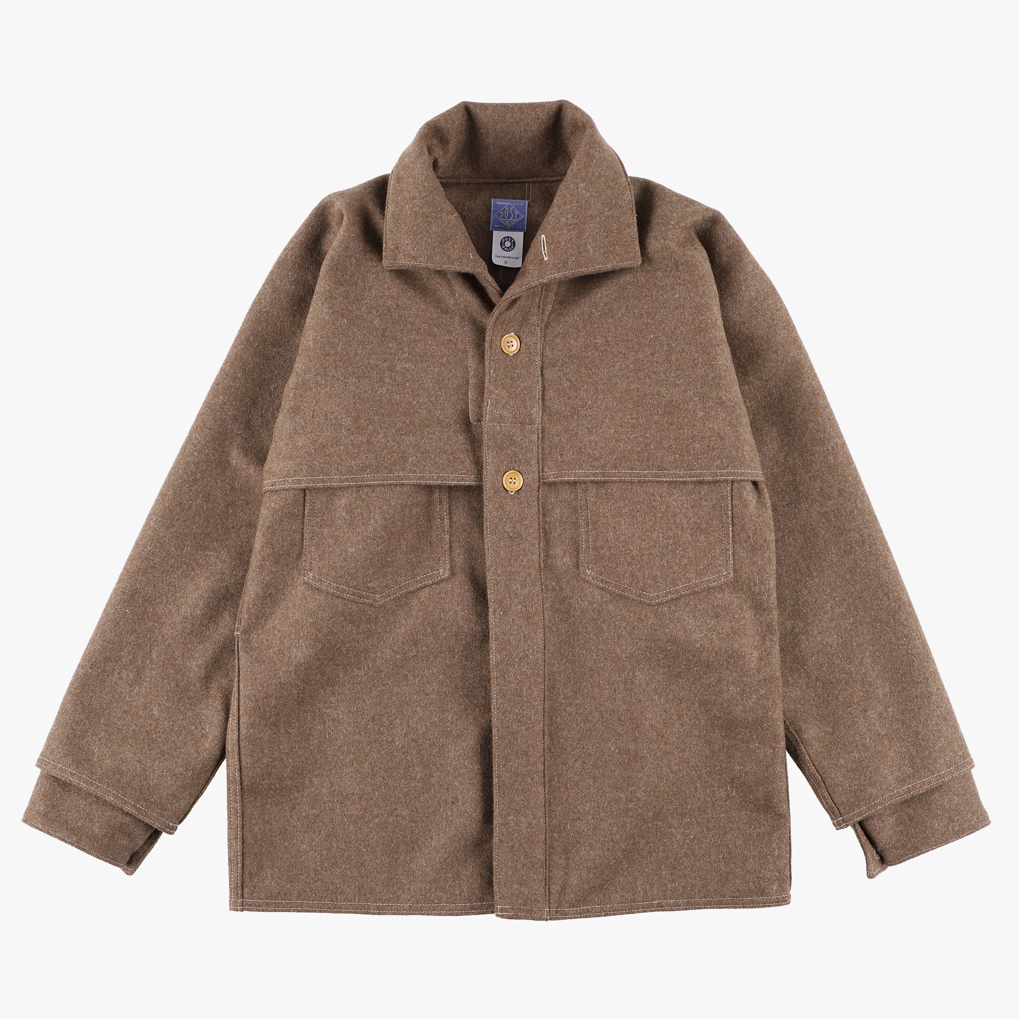 #2133 POST LOGGER / wool melton khaki
