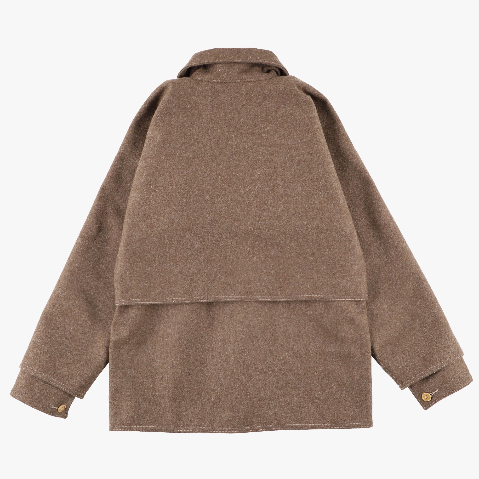 #2133 POST LOGGER / wool melton khaki
