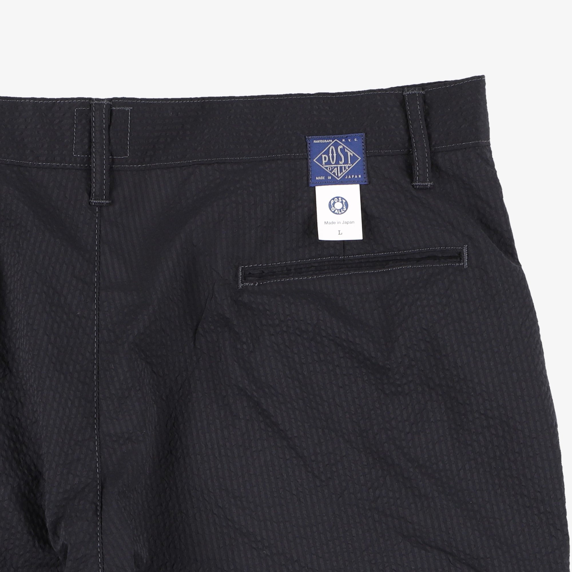 #2321S-PCS1 CITI-CRUZ Shorts : P/C seersucker black
