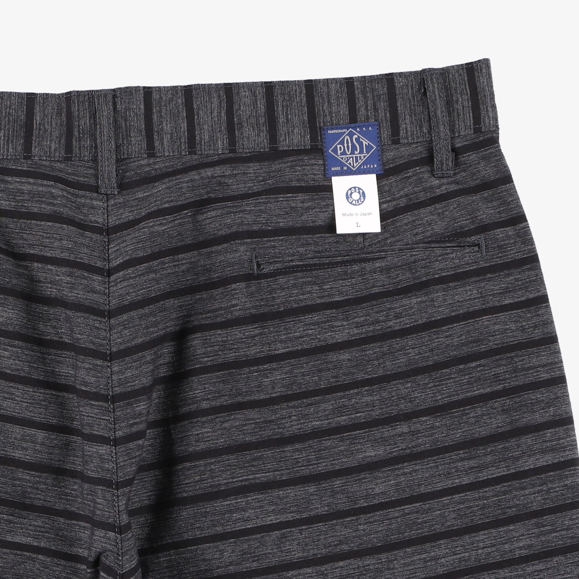 #2321S CITI-CRUZ Shorts SH : stripe heather charcoal
