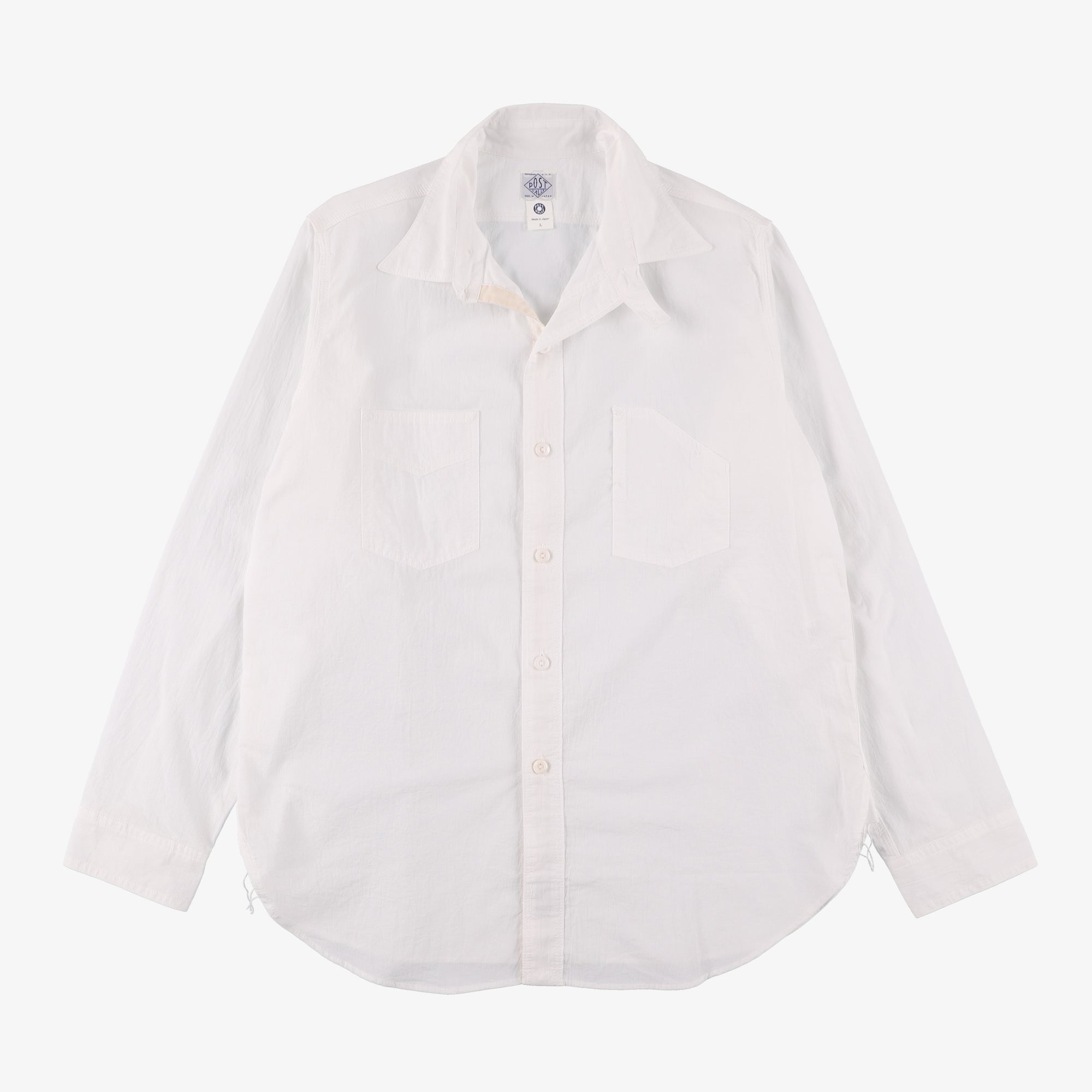 #3201 1102 Shirt CV1 : cotton veil white