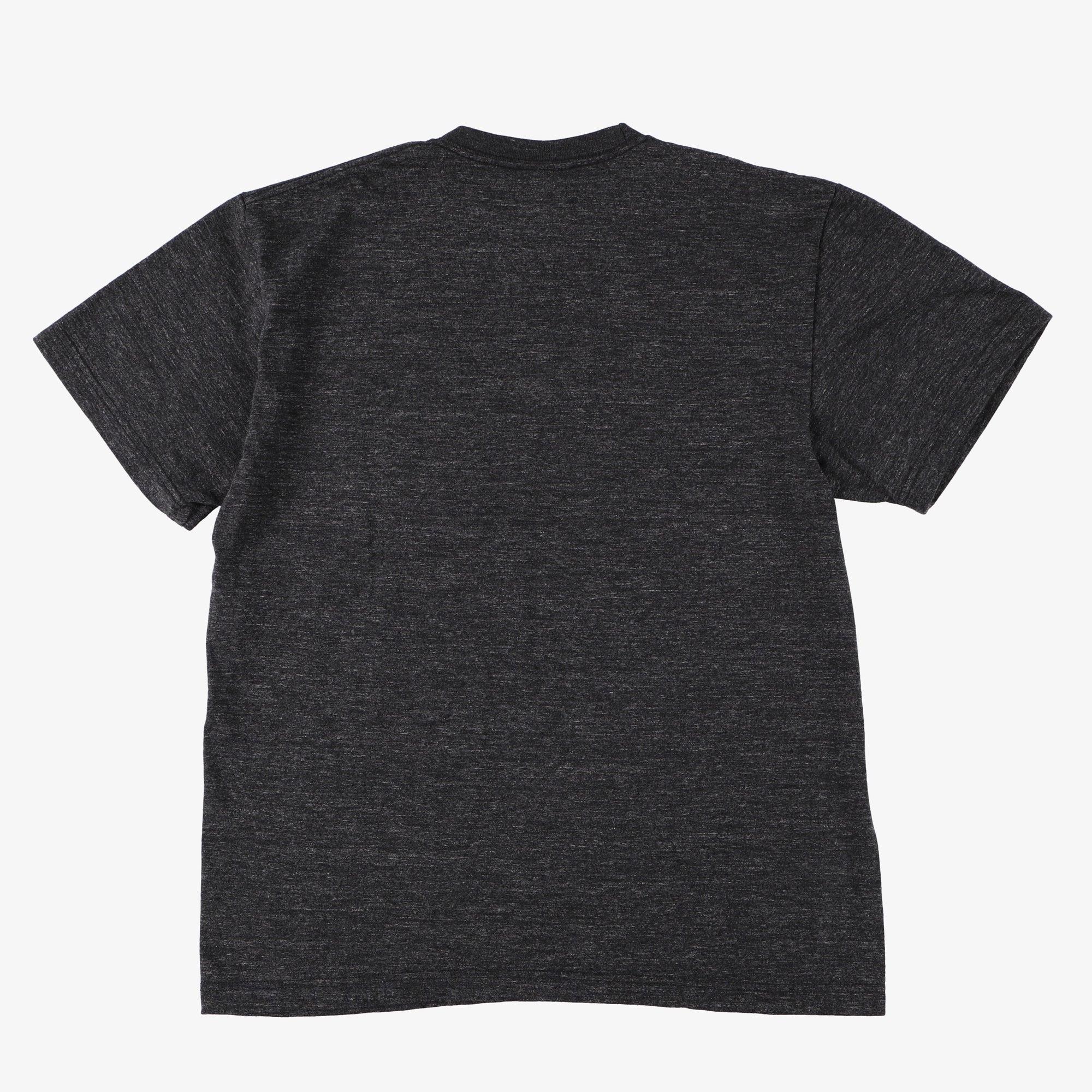 #3003 Donut pocket Tee 3 : cotton jersey black heather x white