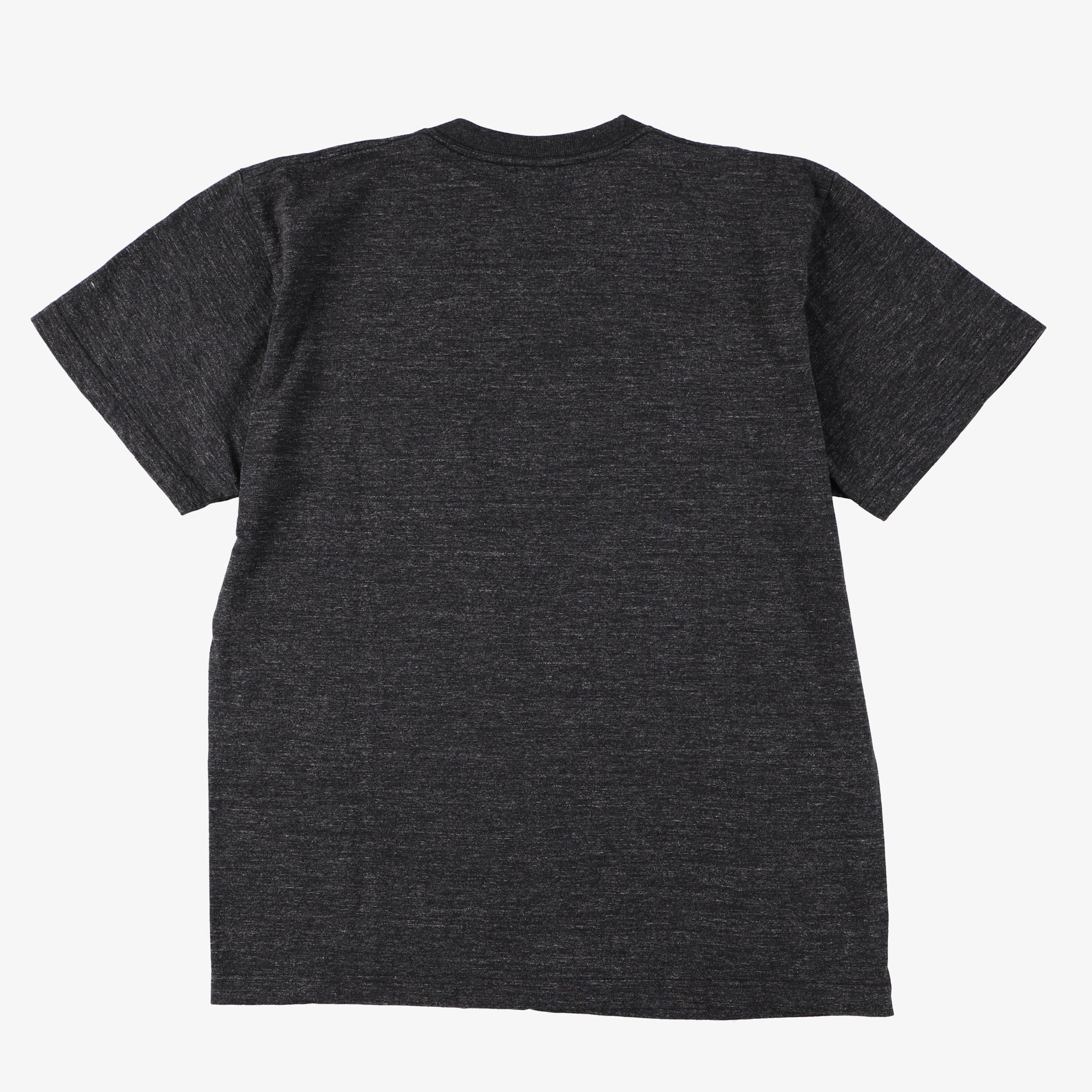 #3004 I LIKE POST pocket Tee 3 : cotton jersey black heather x white