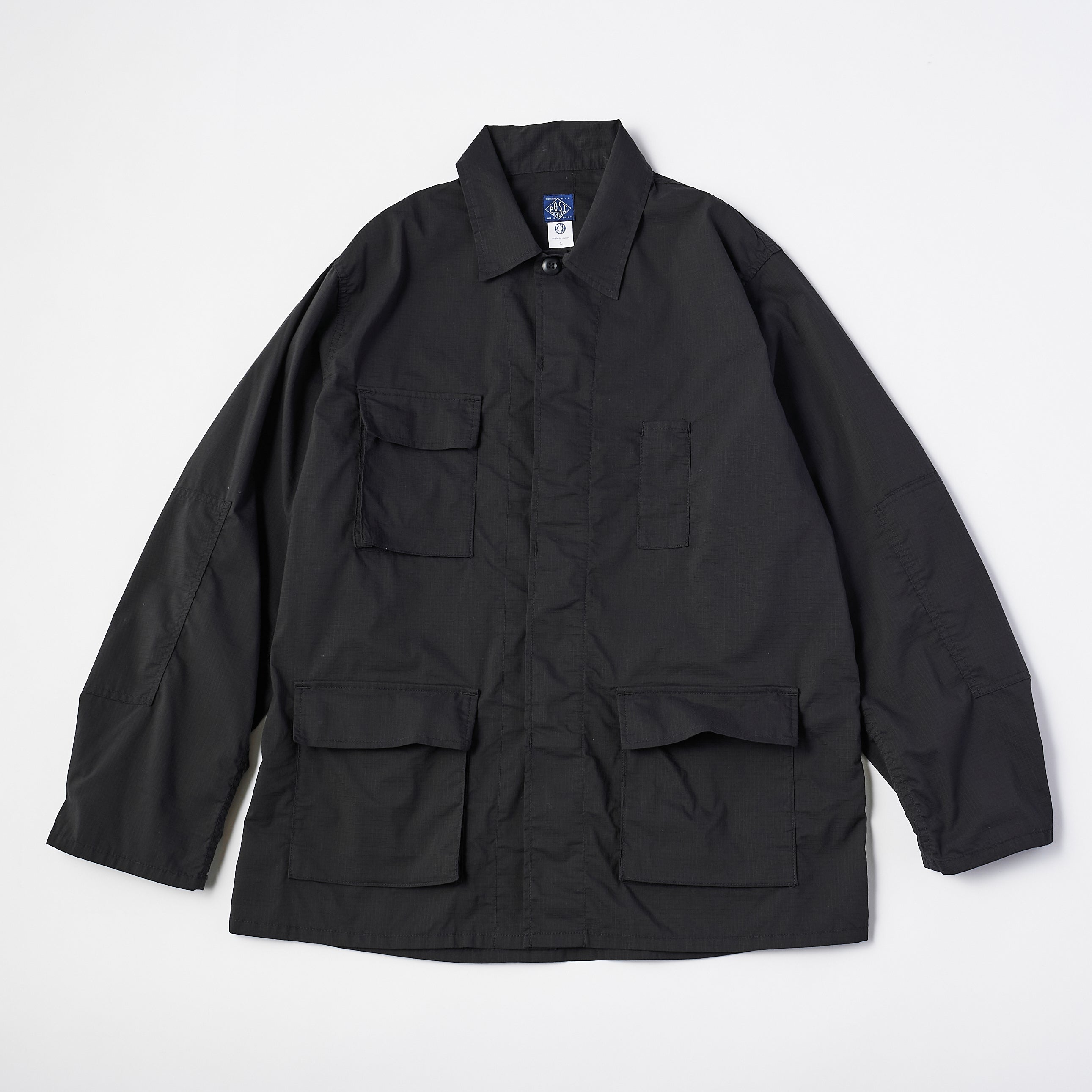 #1123 RS BDU-R : poly feather ripstop black