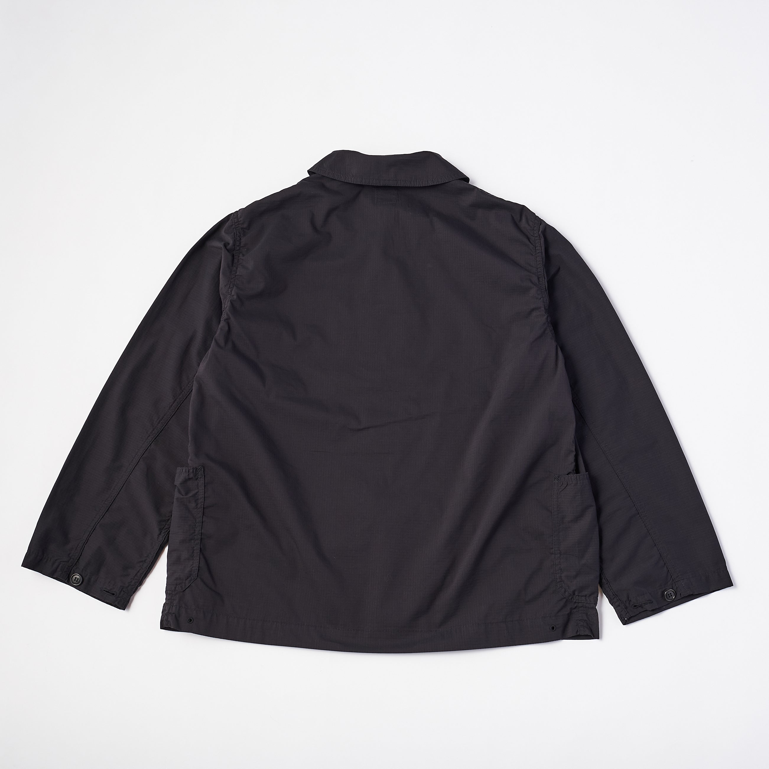 #2114R NAVY-BLU-R RS : poly feather ripstop black