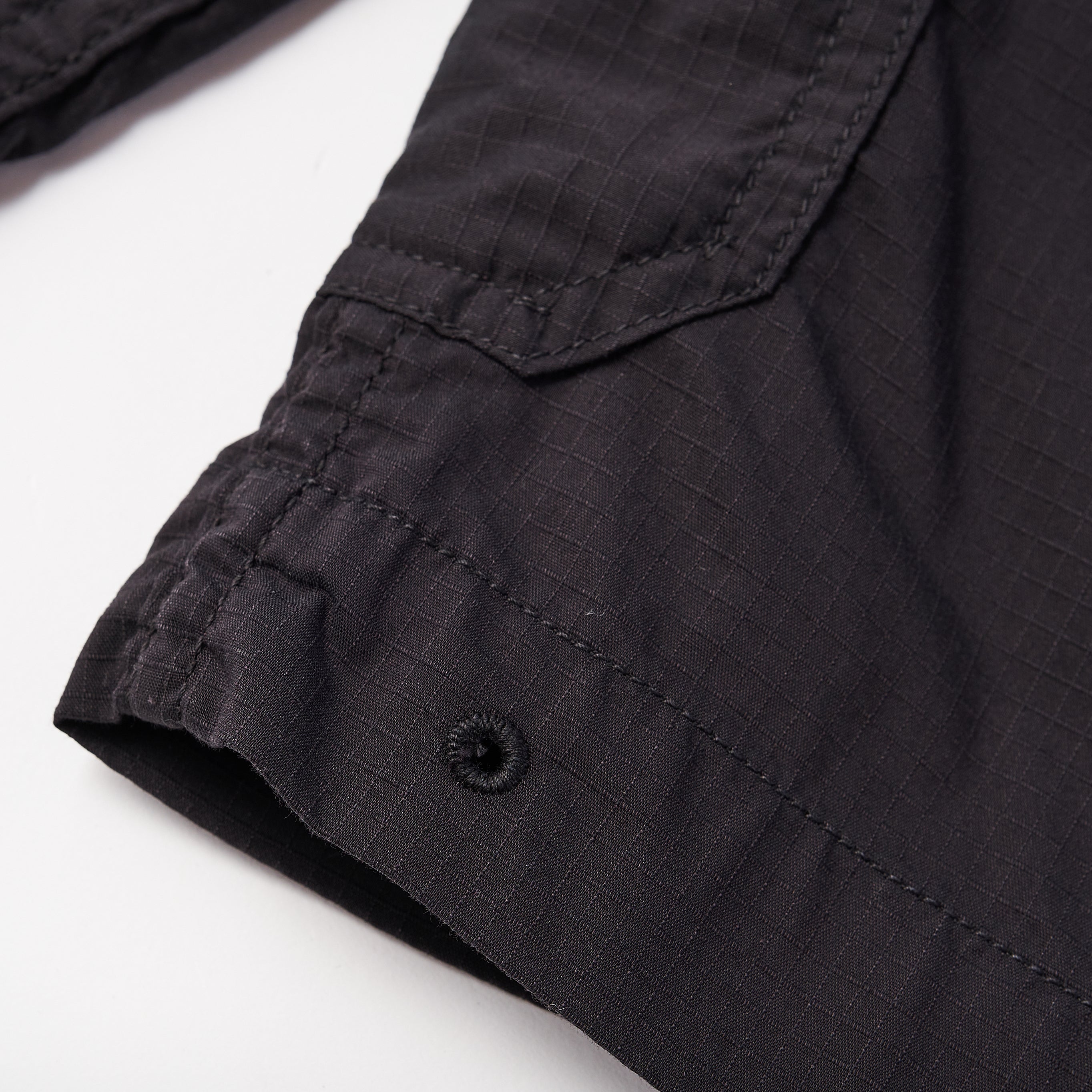 #2114R NAVY-BLU-R RS : poly feather ripstop black
