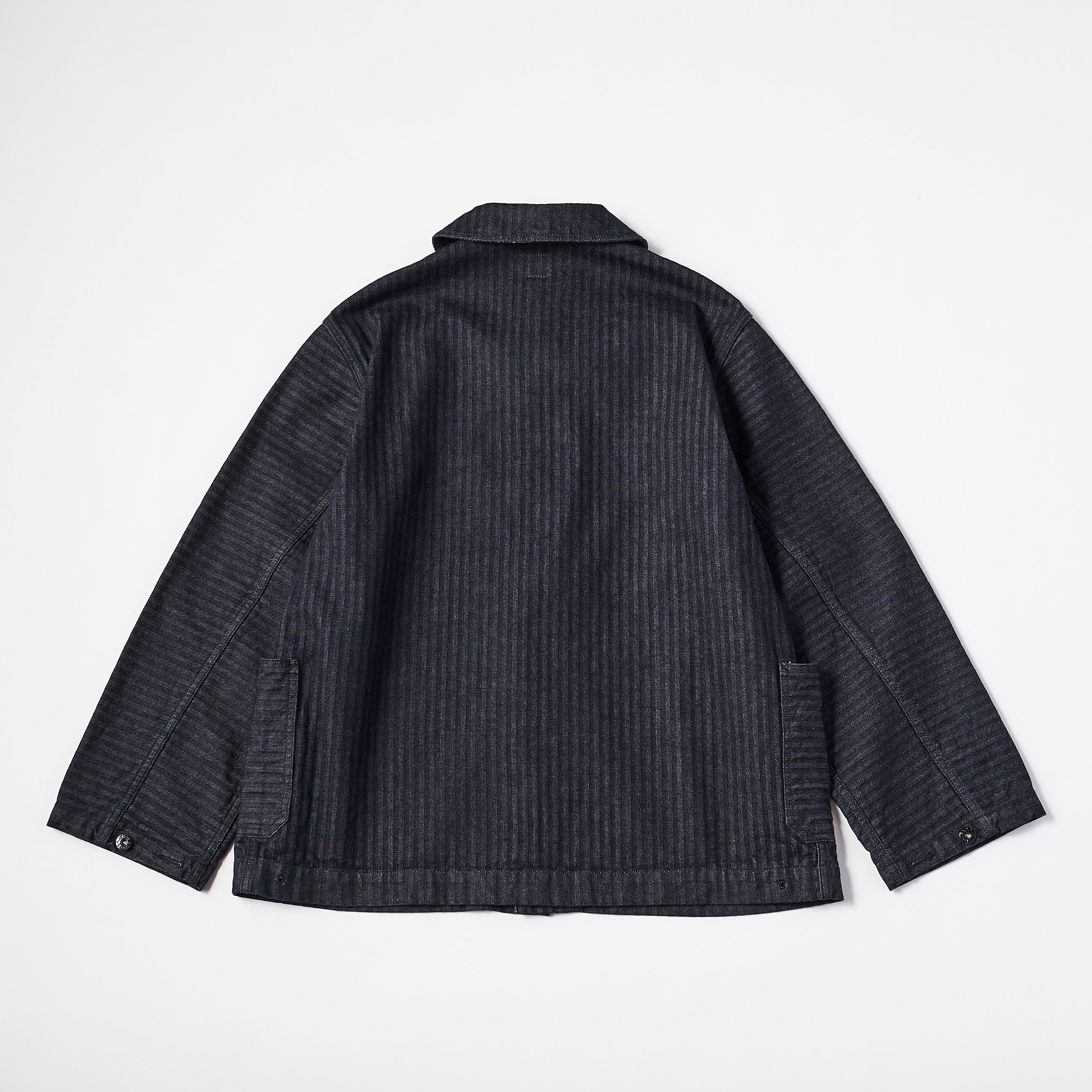#2114R-HBDI NAVY-BLU-R : herringbone denim indigo