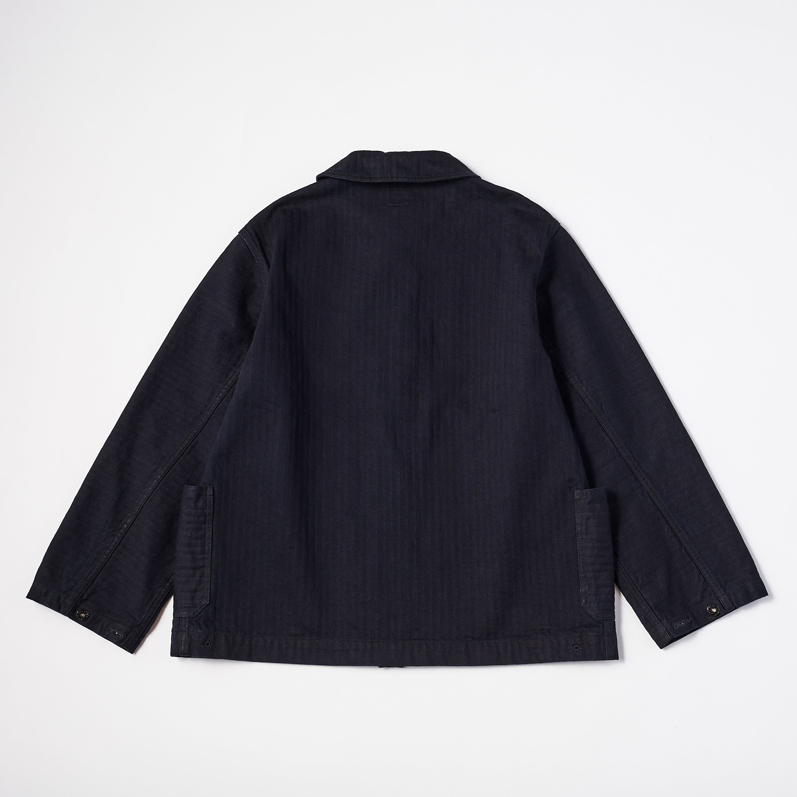 #2114R NAVY-BLU-R HBDN : herringbone denim navy