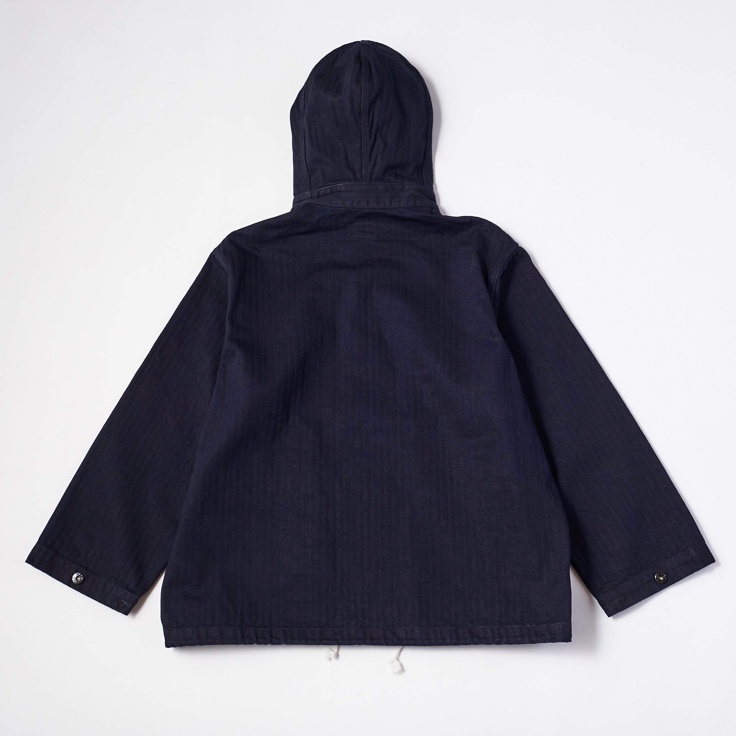 #1114R NAVY Parka 3-R HBDN : herringbone denim navy