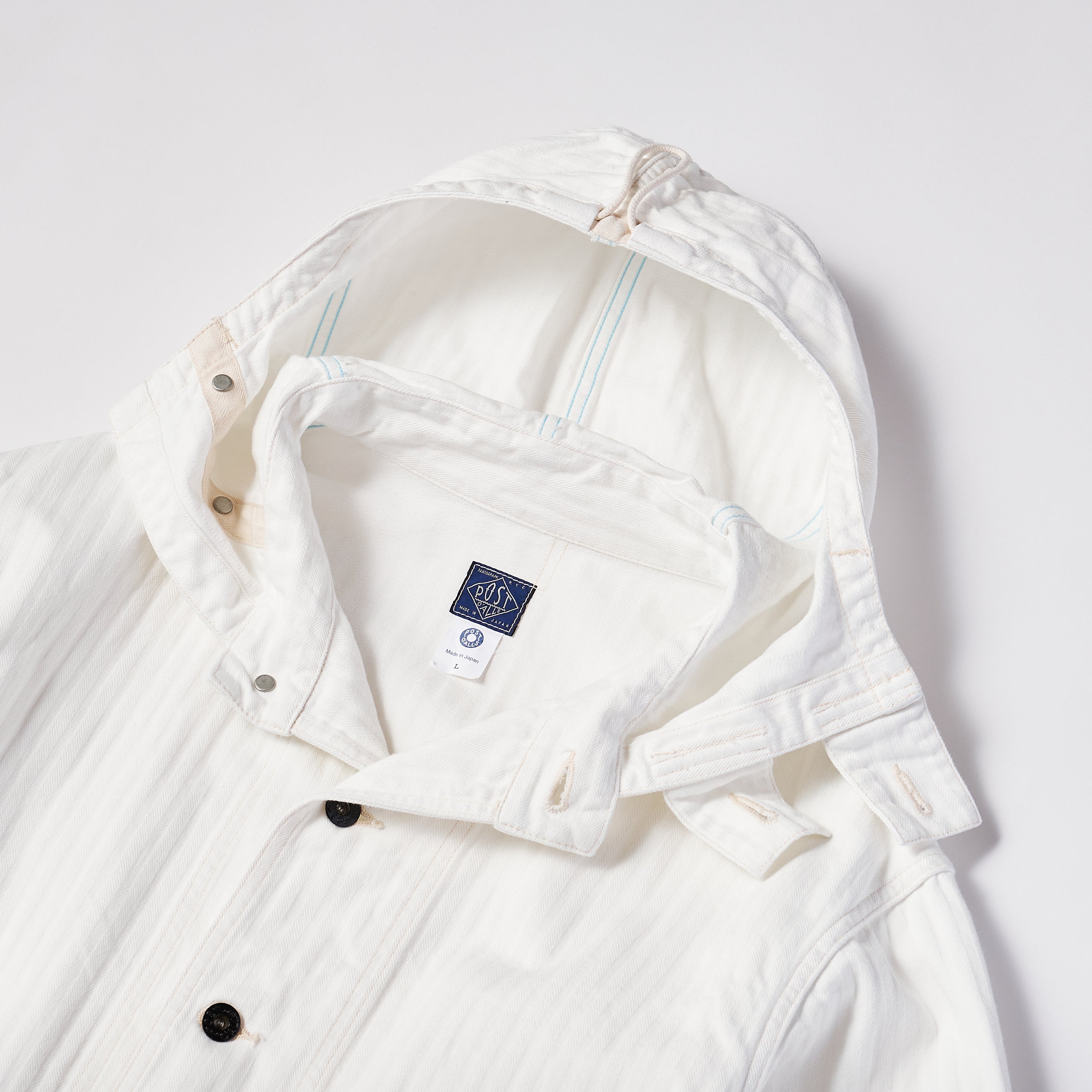 #1114R-HBDS NAVY Parka 3-R : herringbone denim stone