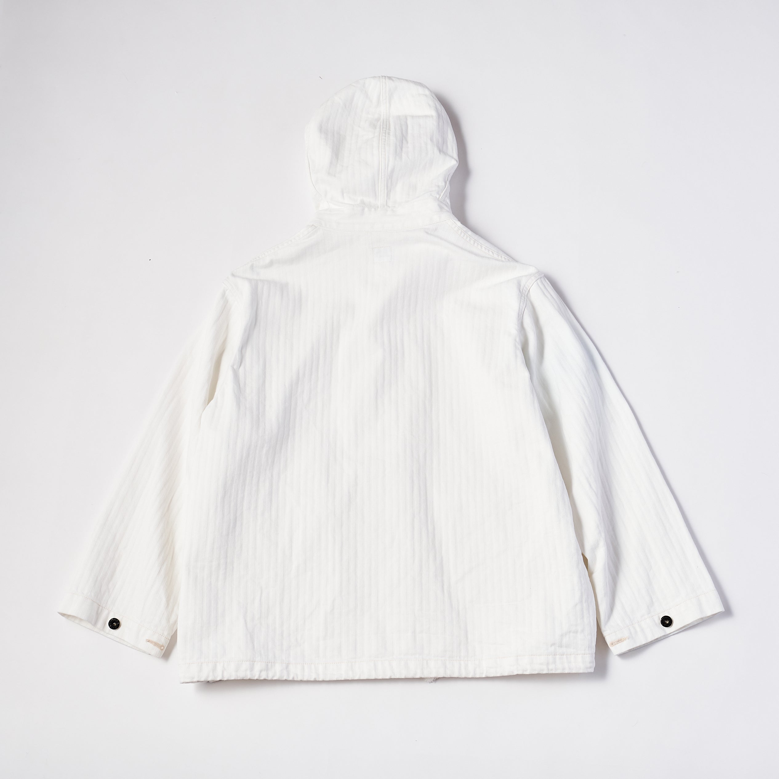 #1114R-HBDS NAVY Parka 3-R : herringbone denim stone