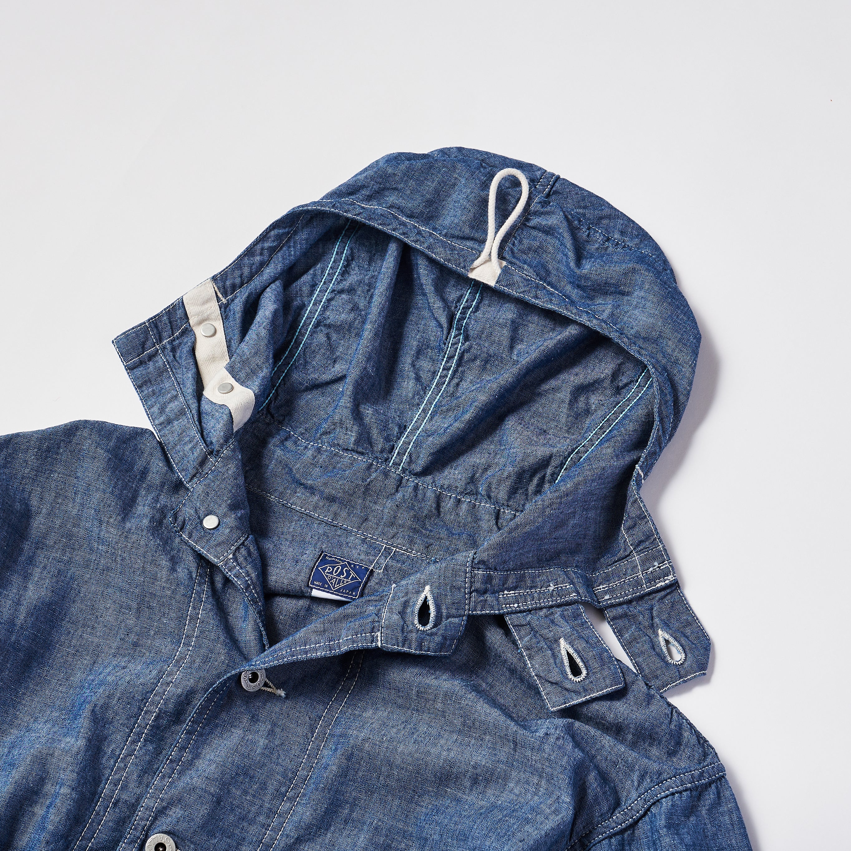 #1114R NAVY Parka 3-R 11 : chambray indigo