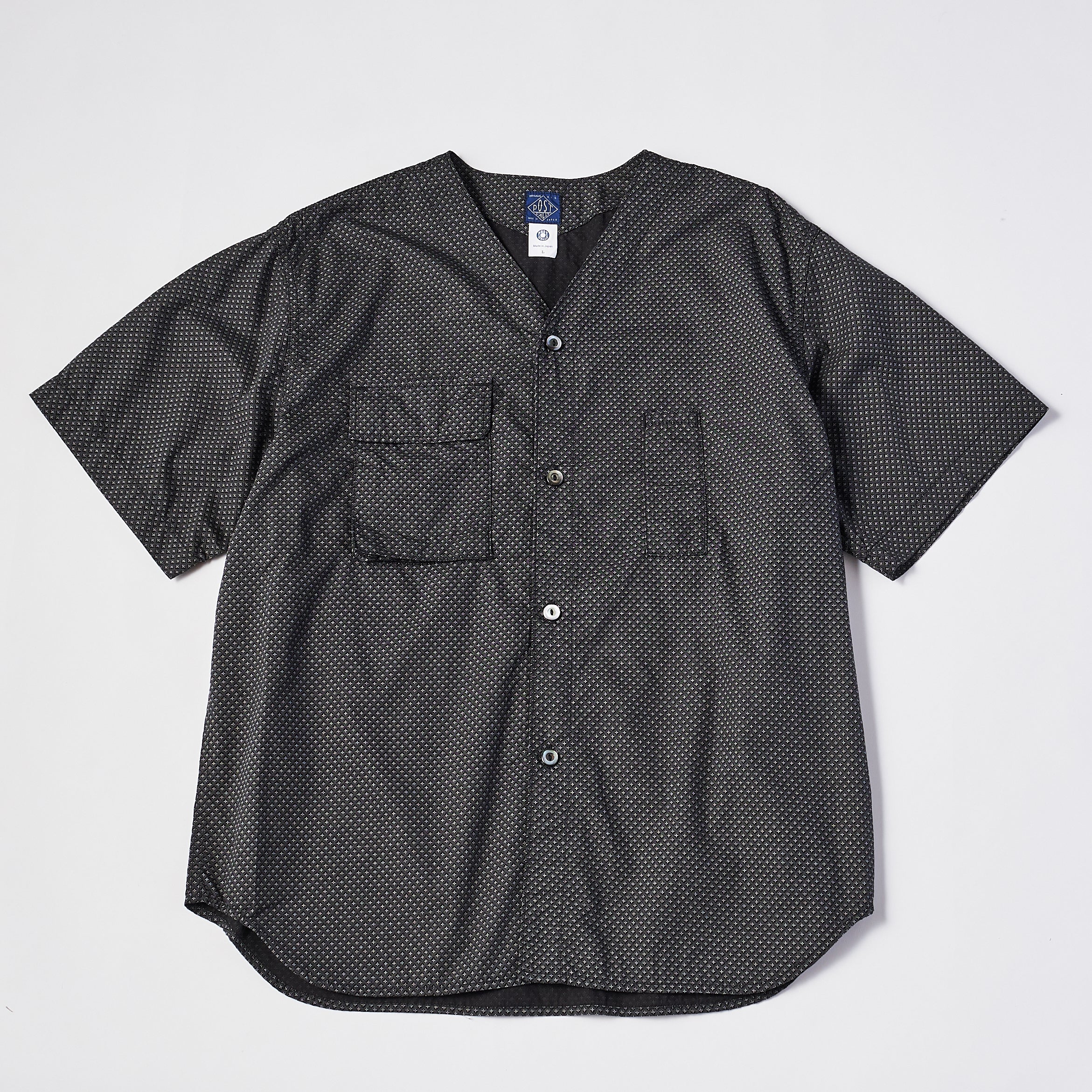 #3204 CP BDU Shirt : crest print grey