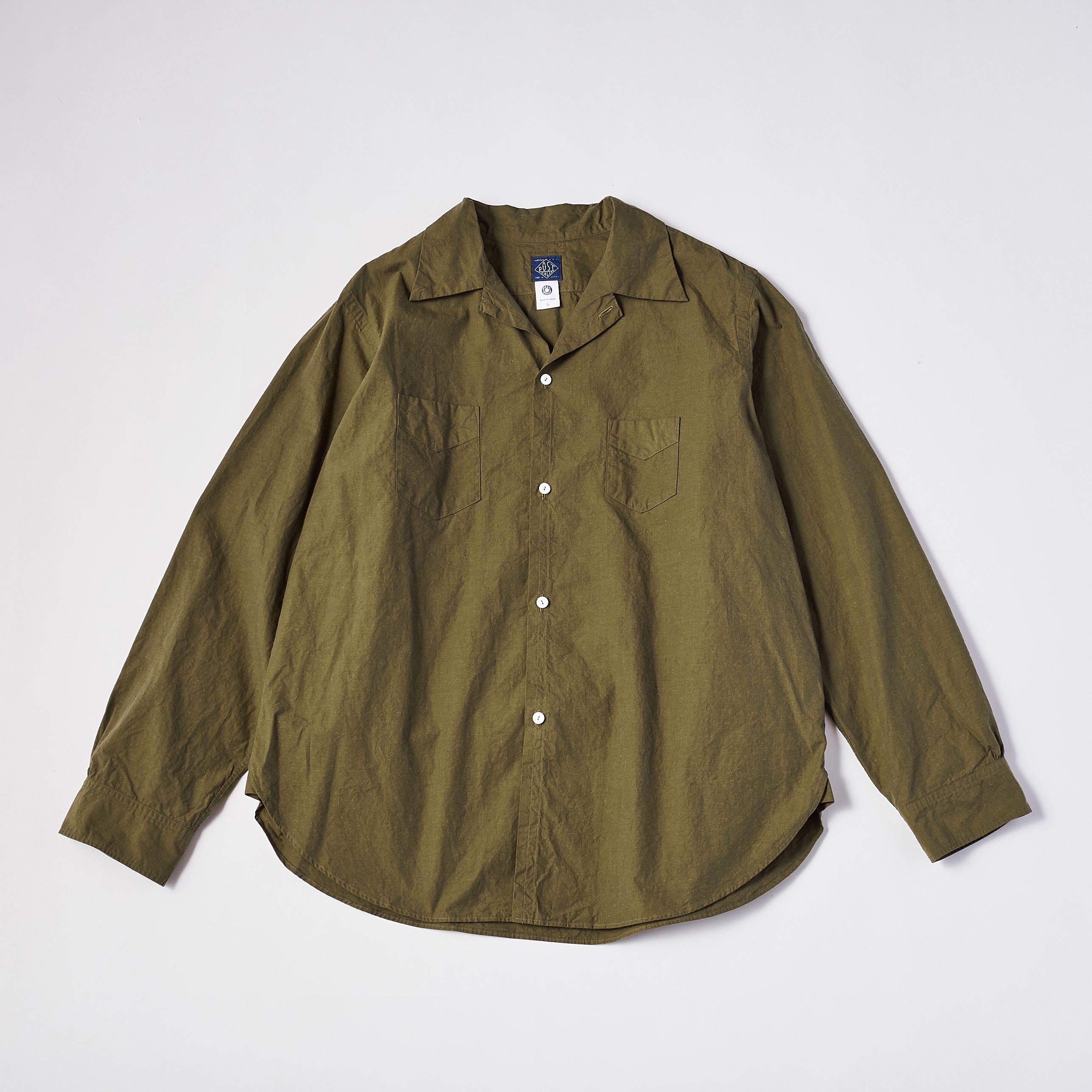 #3211 CLSO NEUTRA 3 : cotton x linen sheeting olive