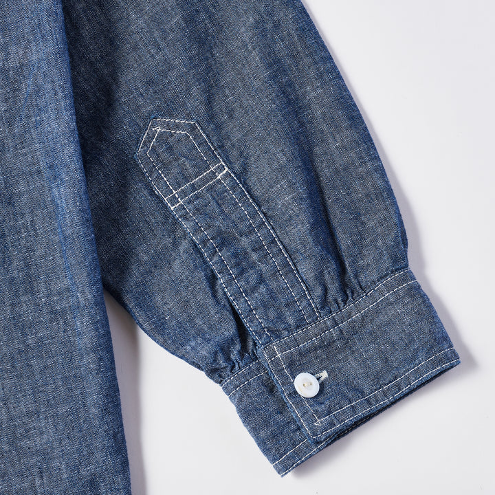 3213 11 The NAVY CUT : chambray indigo – POST OʼALLS