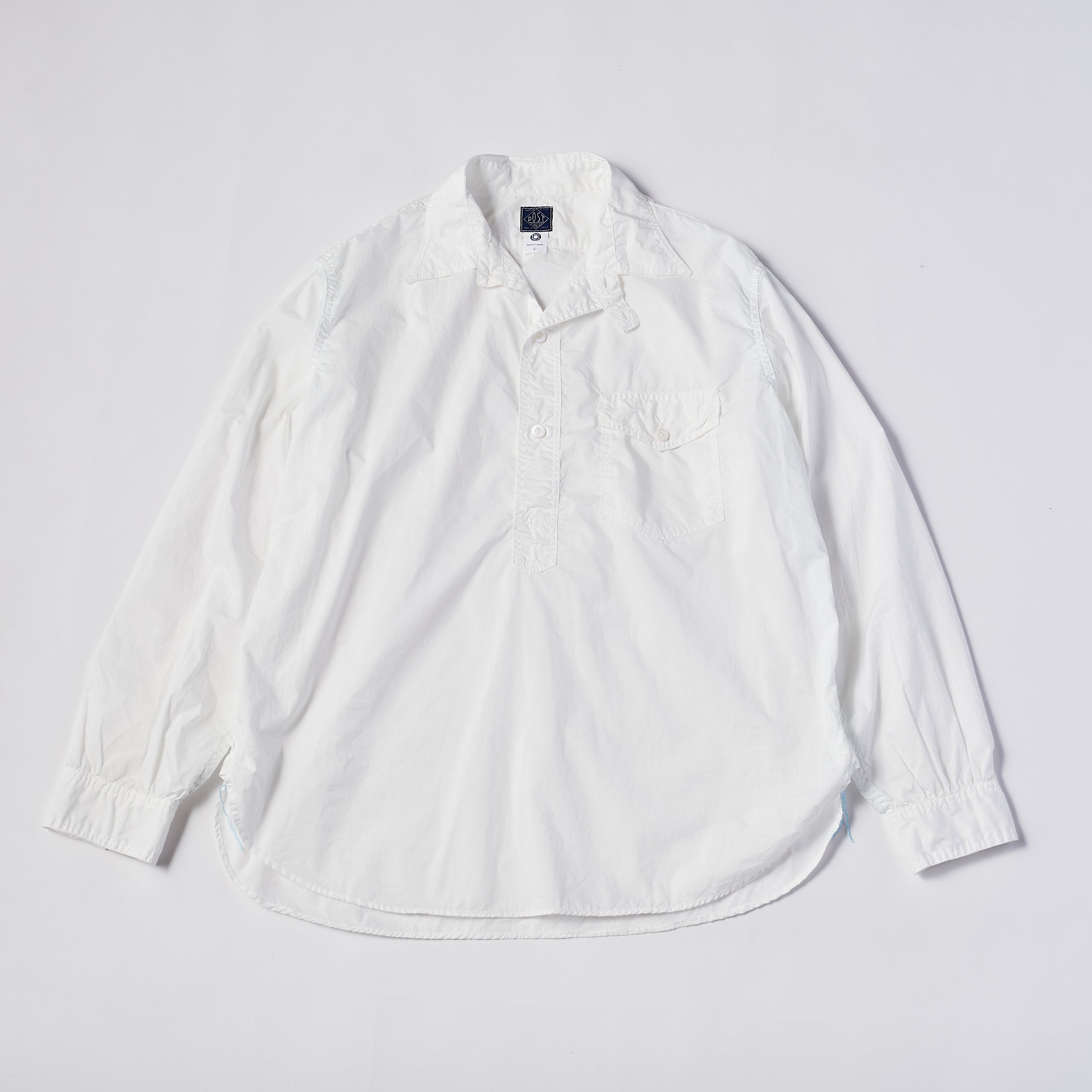 #3213 CPW The NAVY CUT : cotton poplin white