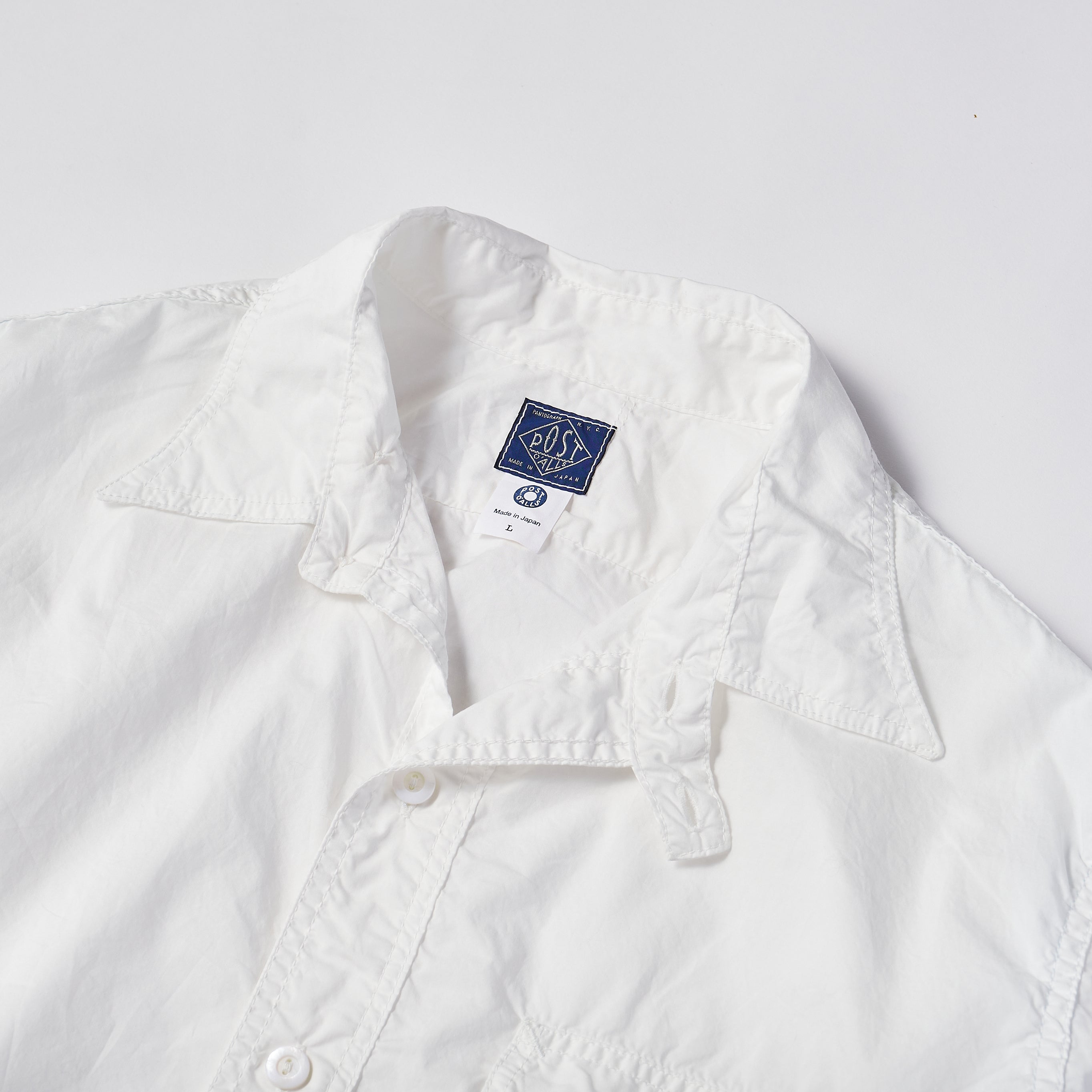 #3213 CPW The NAVY CUT : cotton poplin white