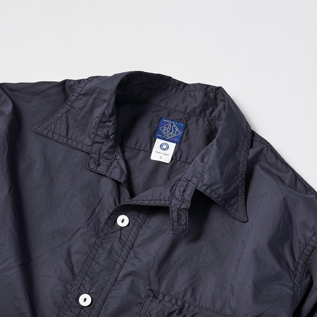 3213 CPN The NAVY CUT : cotton poplin navy – POST OʼALLS