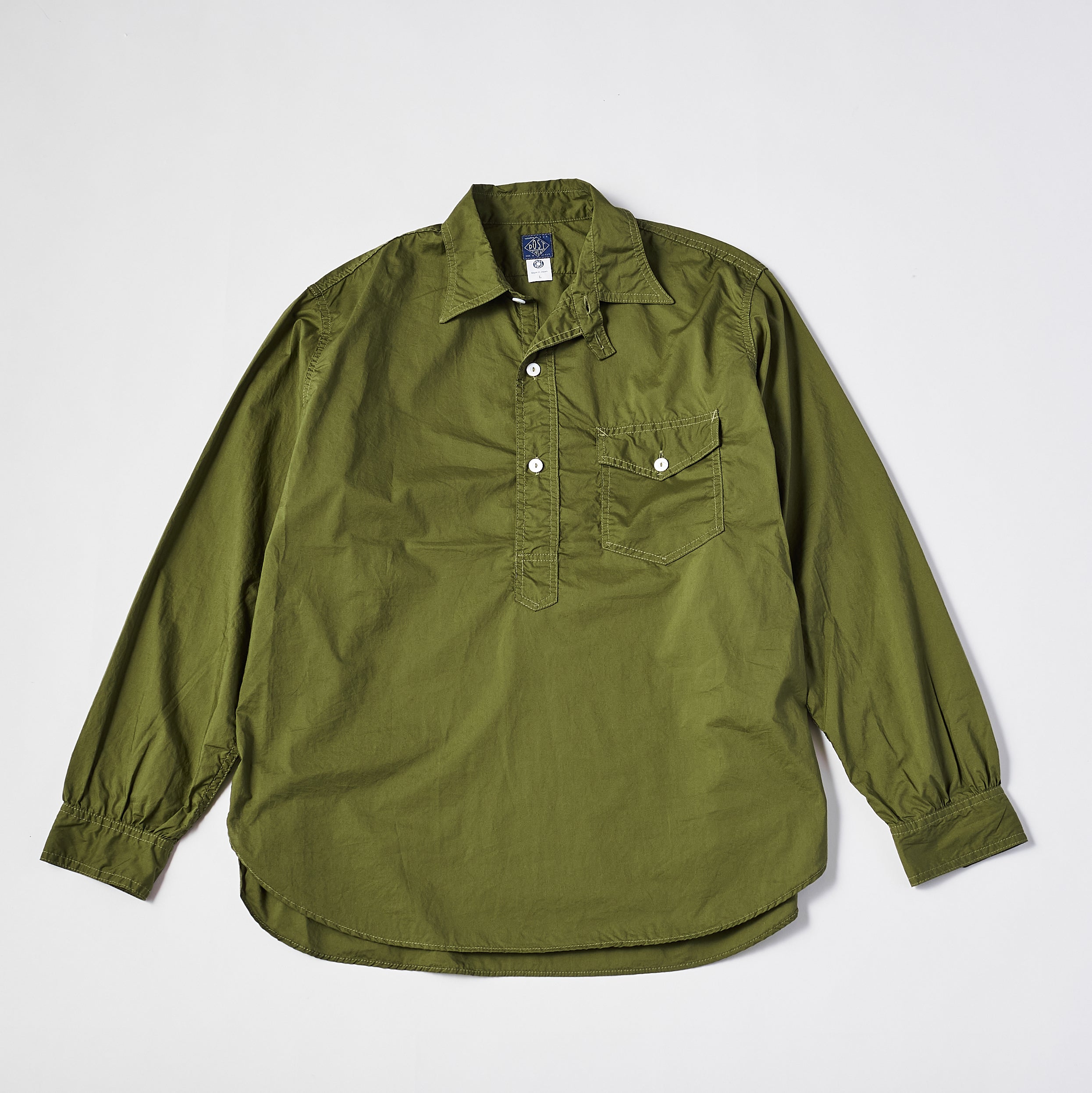 #3213 CPO The NAVY CUT : cotton poplin olive