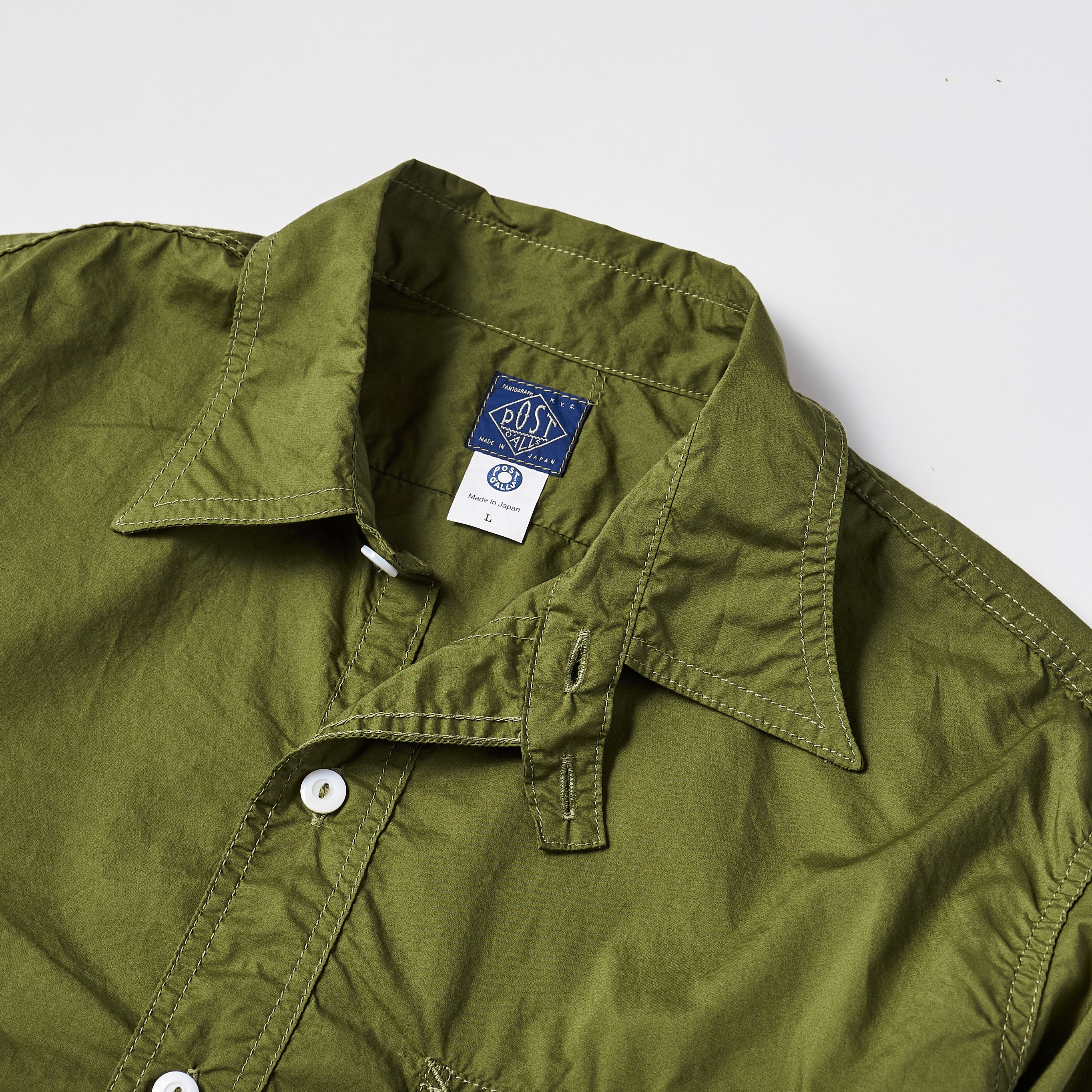 #3213 CPO The NAVY CUT : cotton poplin olive