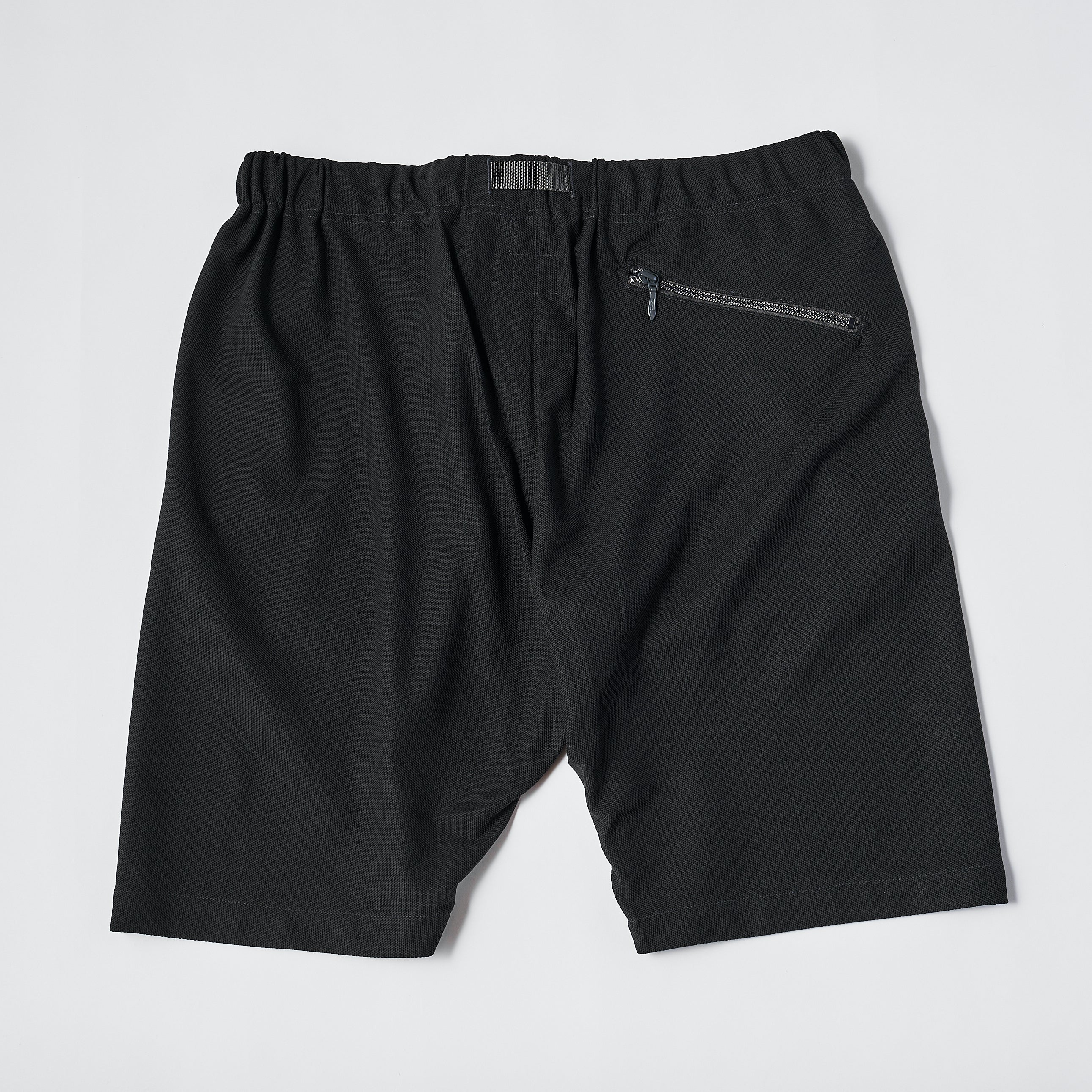 #3604-PK E-Z Shorts : poly knit charcoal