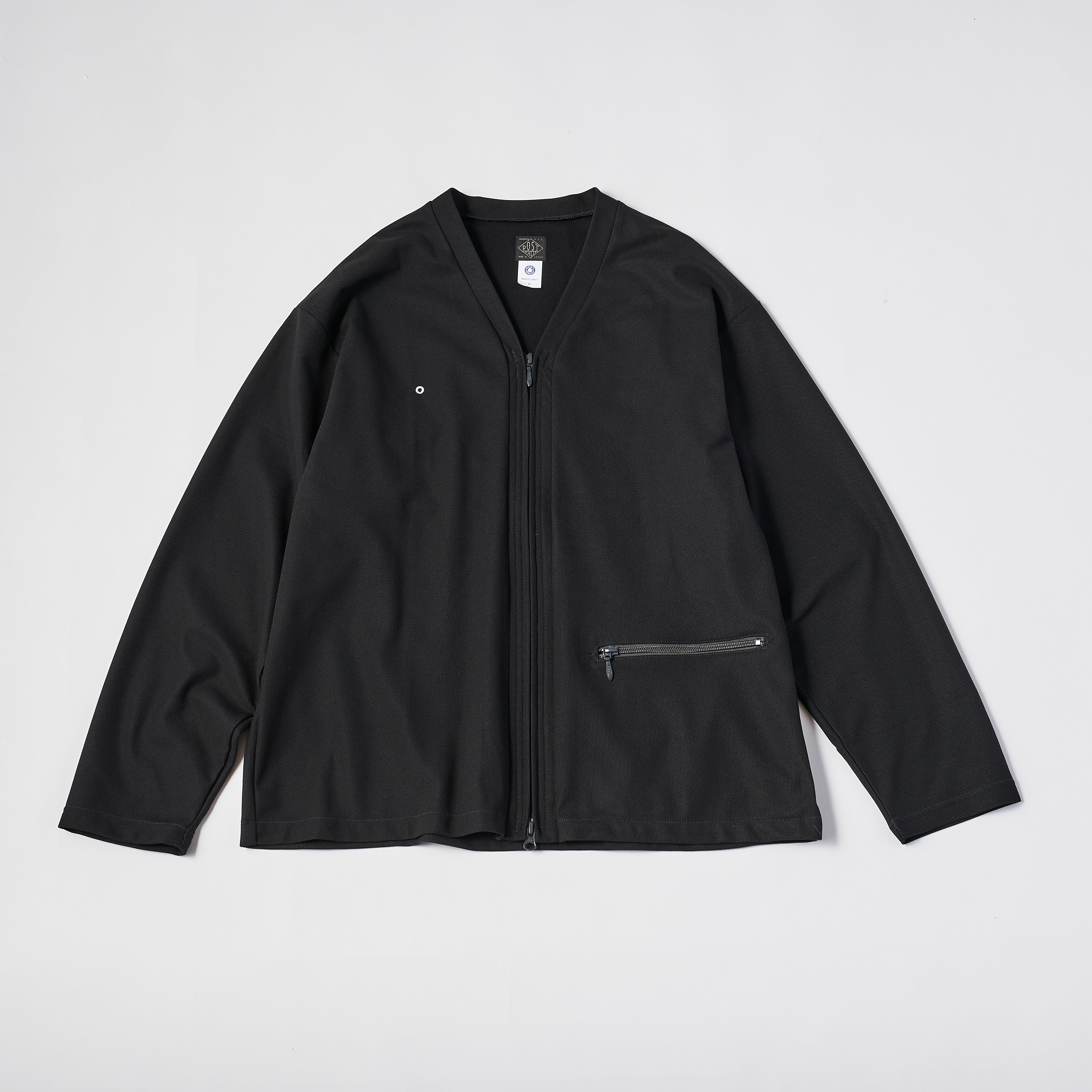 #3609 PK E-Z Zip Cardigan : poly knit charcoal