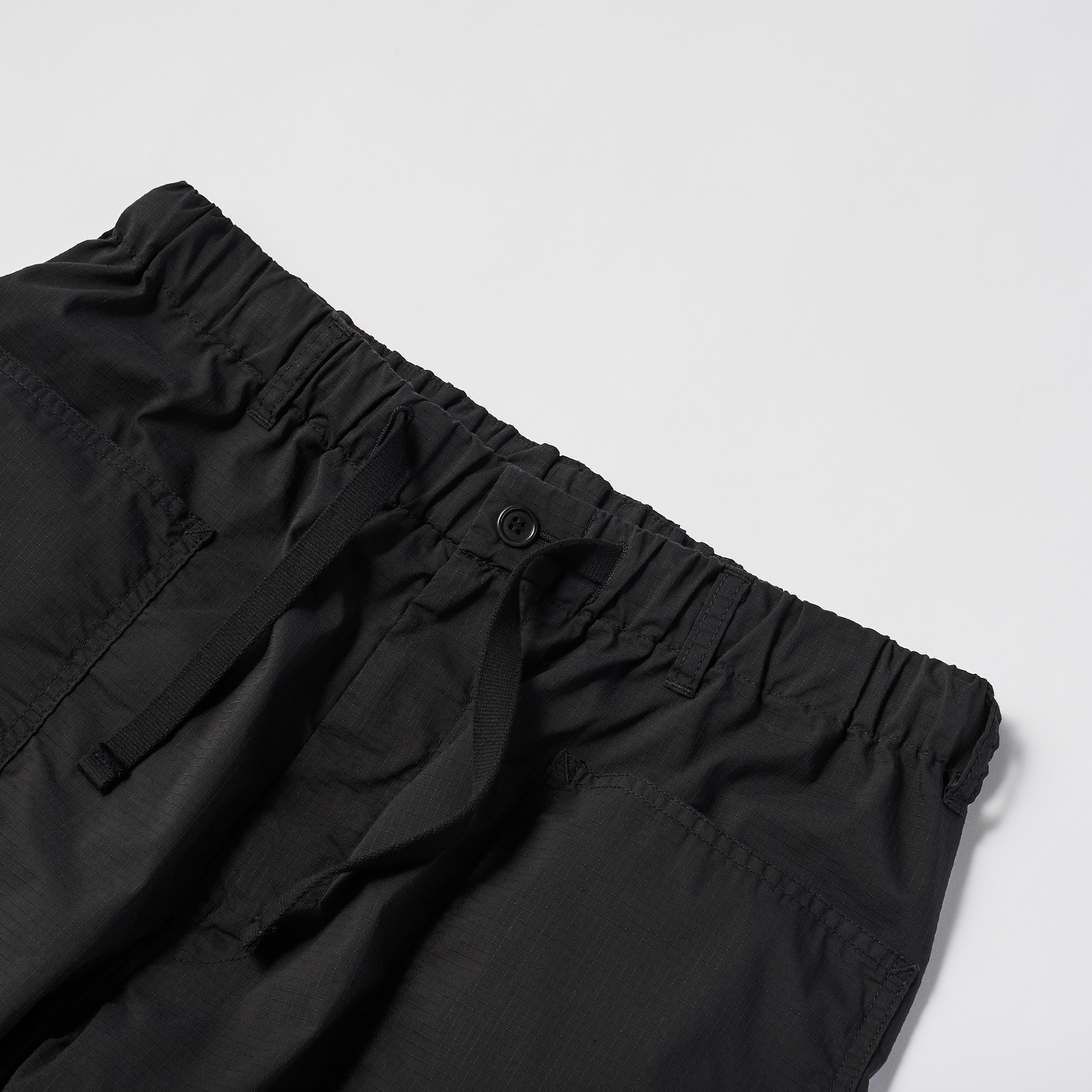 #3307S RS E-Z ARMY-NAVY Shorts : poly feather ripstop black