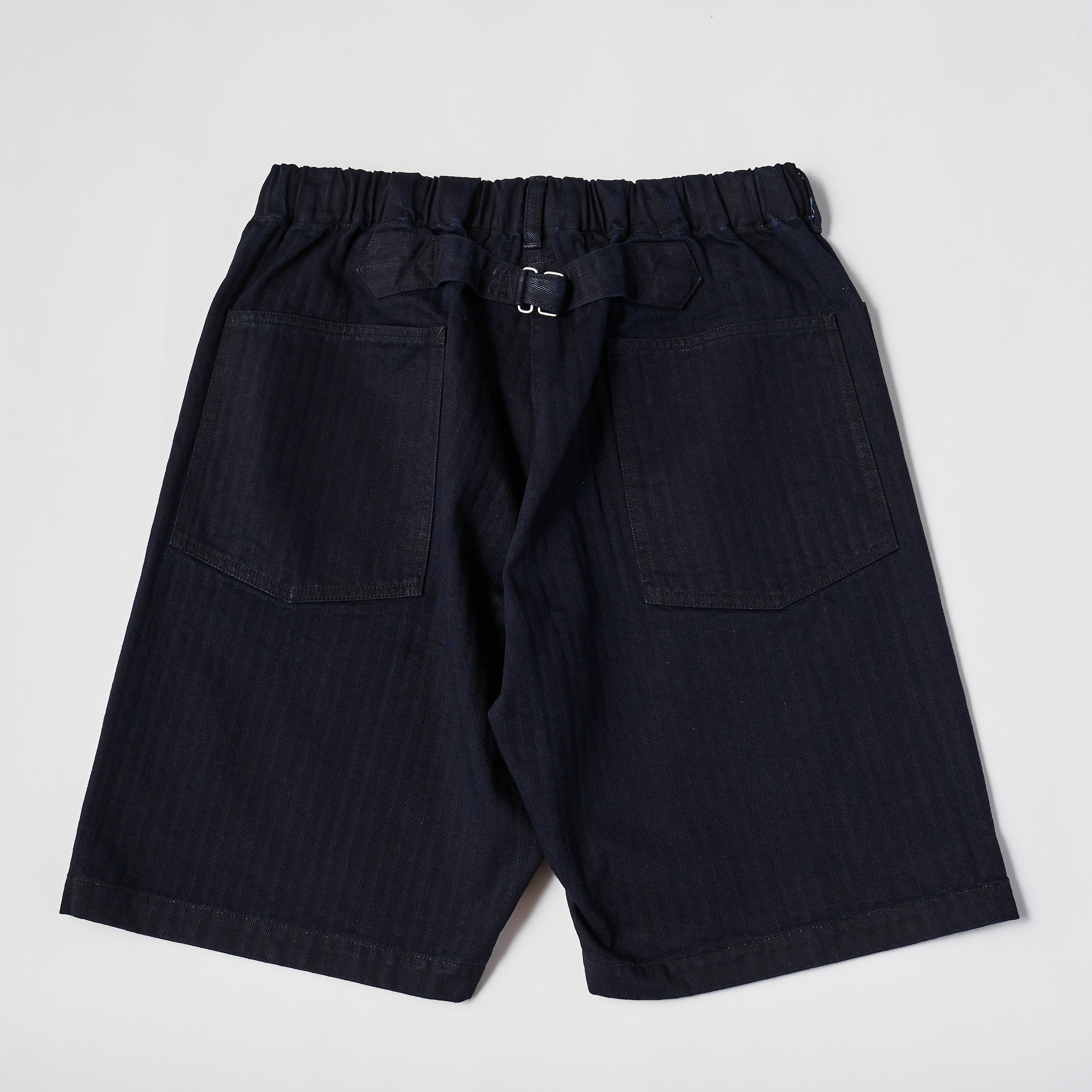 #3307S HBDN E-Z ARMY-NAVY Shorts : herringbone denim navy