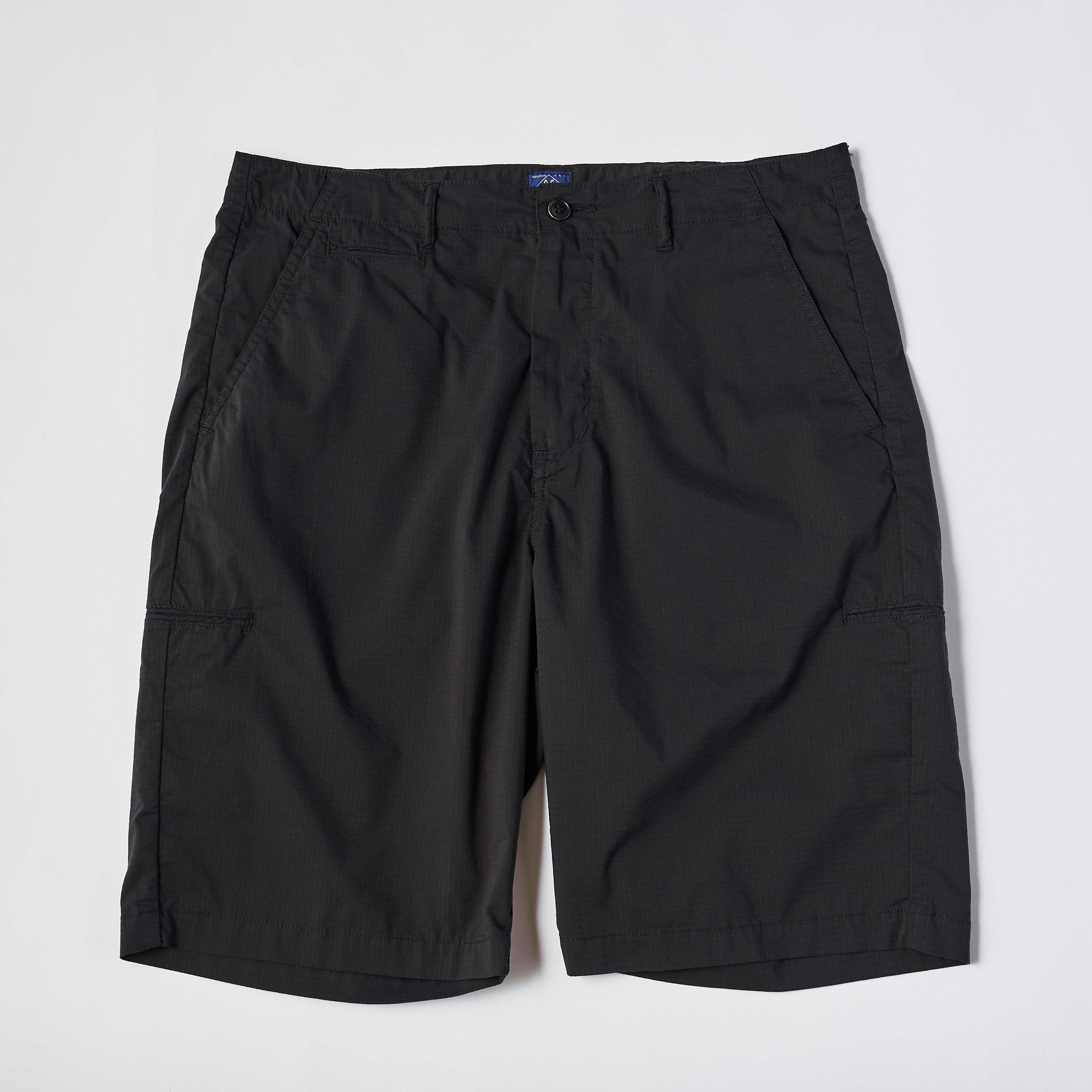 #3303S-RS Citi-Cruz Chino Shorts : poly feather ripstop black
