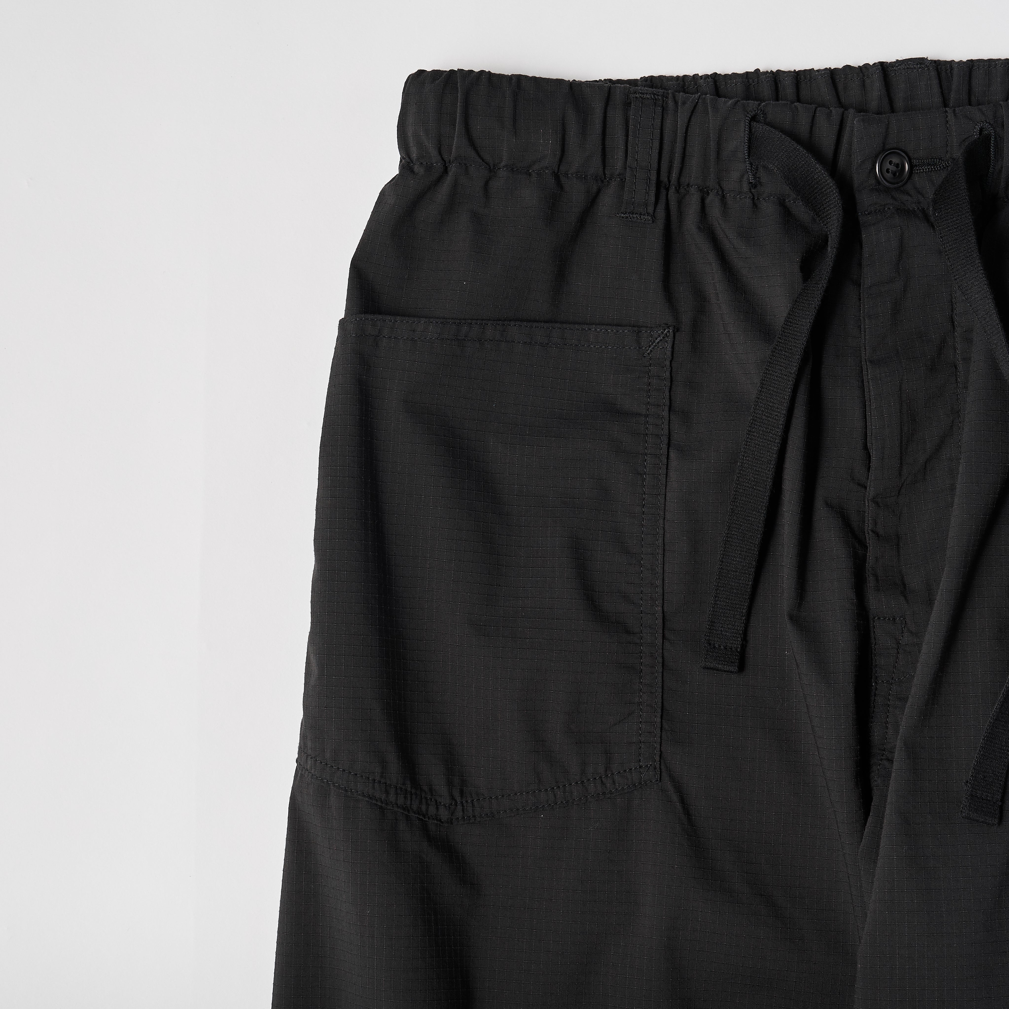 #3307 E-Z ARMY-NAVY Pants RS : poly feather ripstop black