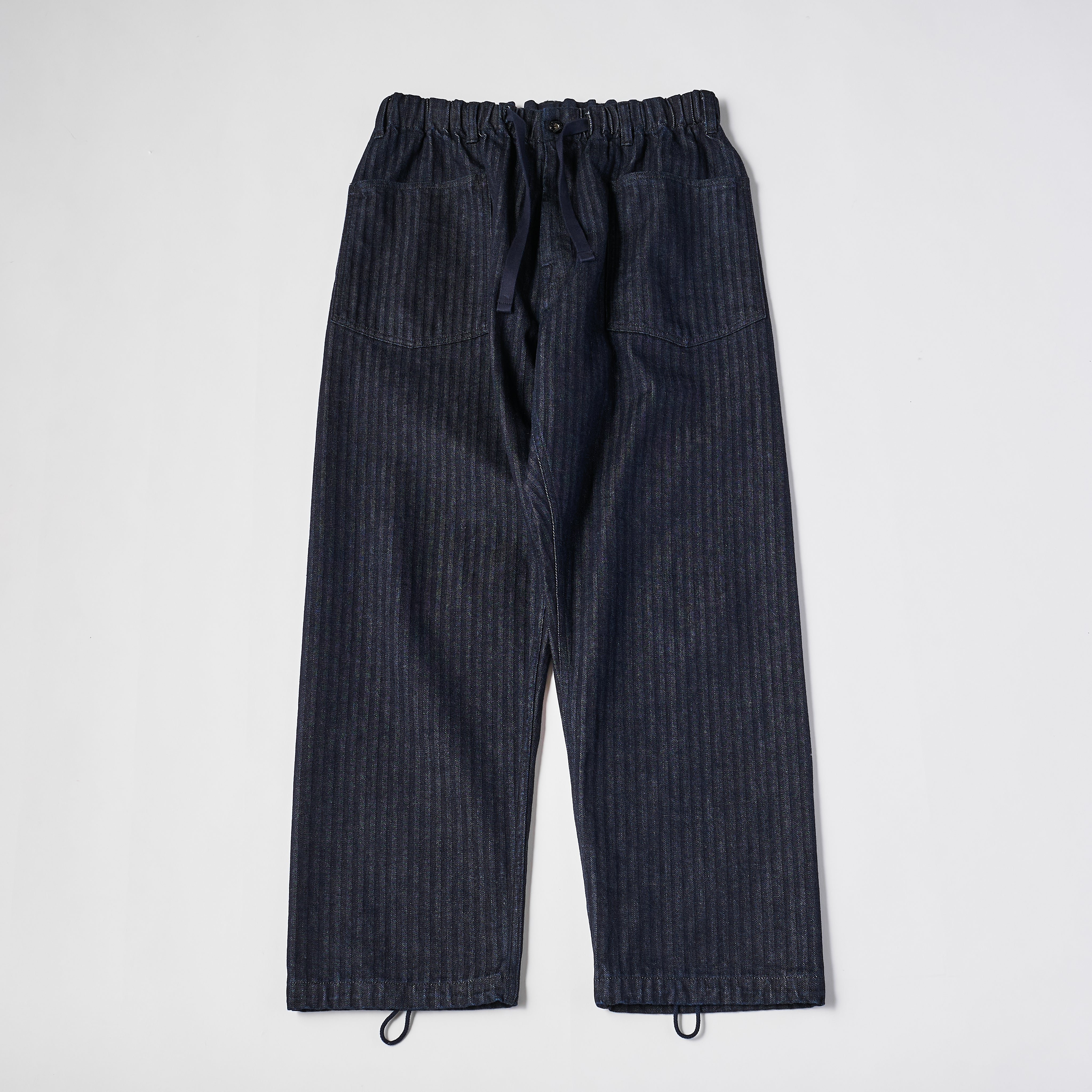 #3307 E-Z ARMY-NAVY Pants HBDI : herringbone denim indigo