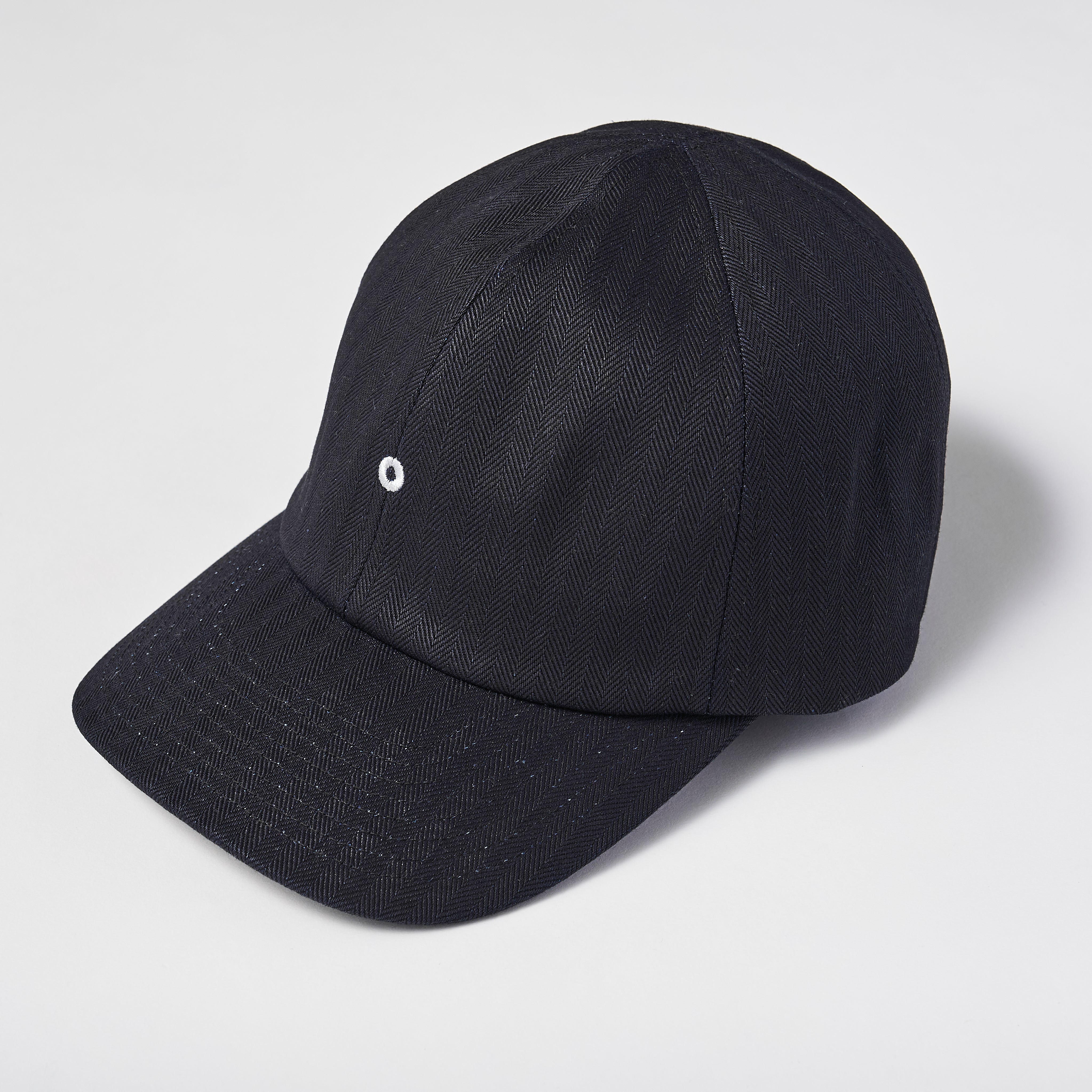 #3903 POST Ball Cap HBDN : herringbone denim navy