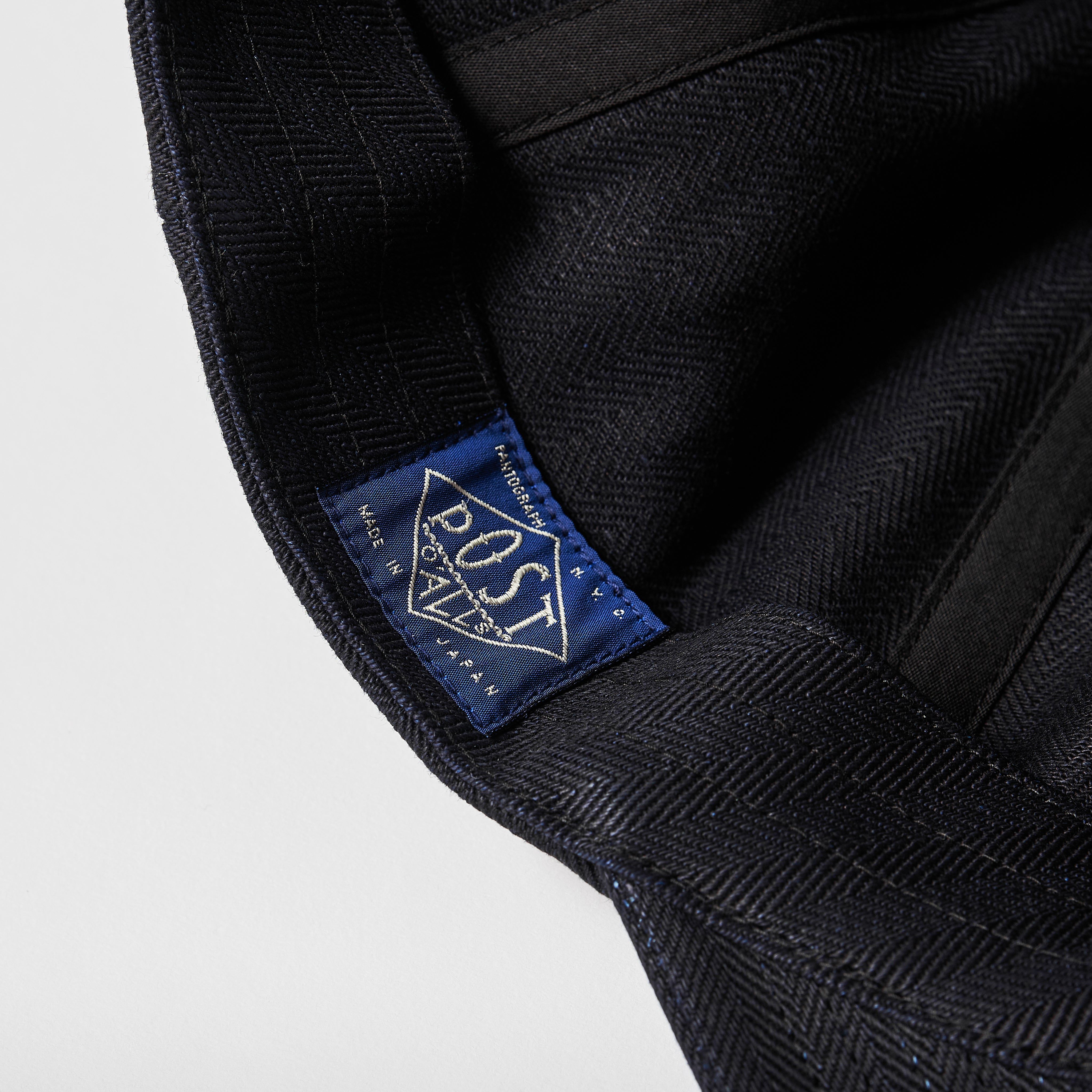 #3903 POST Ball Cap HBDN : herringbone denim navy
