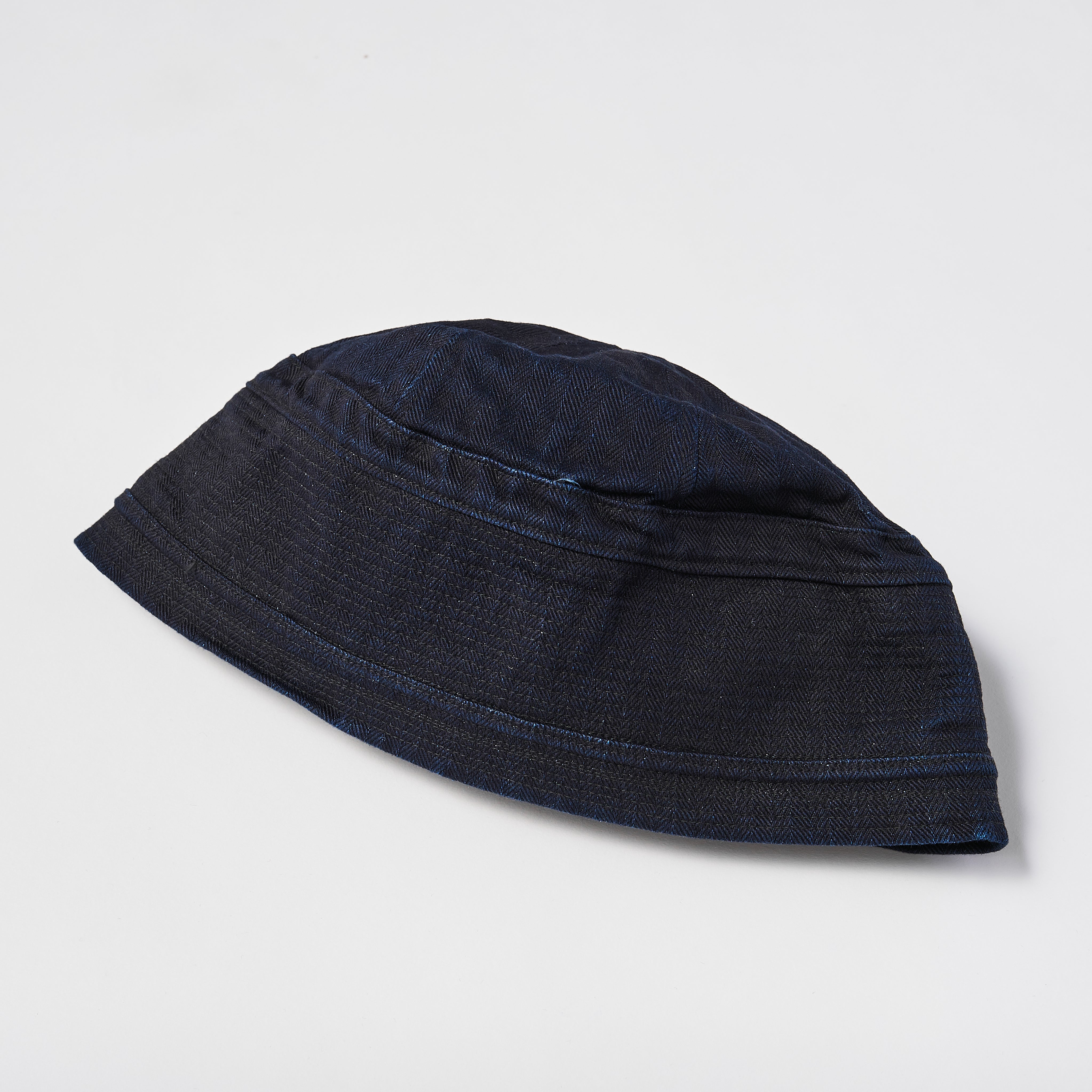 #3904 POST Sailor Hat 2 HBDN : herringbone denim