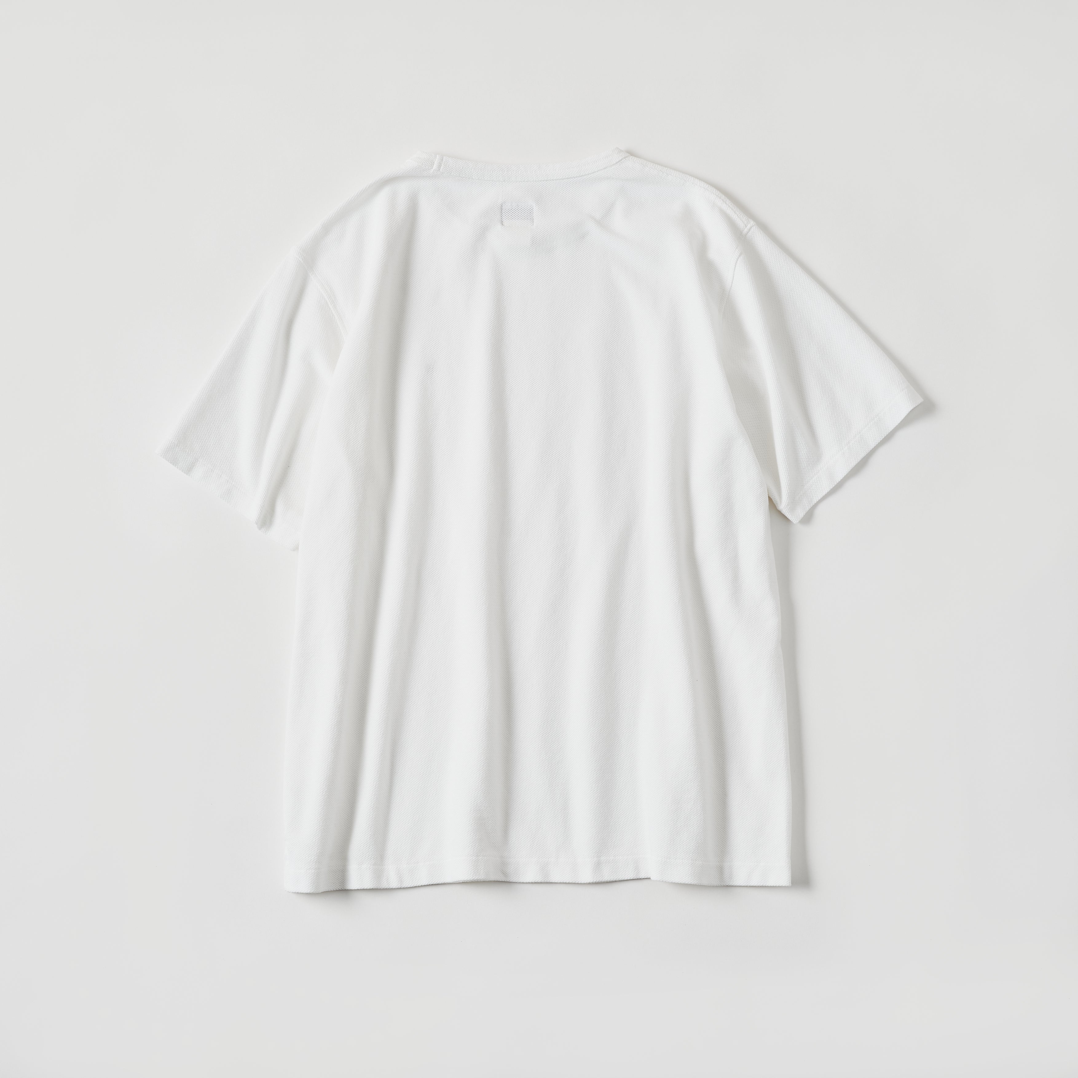 #3620-WWP POST Binder Tee 2 : honeycomb pique white (Shop Special)