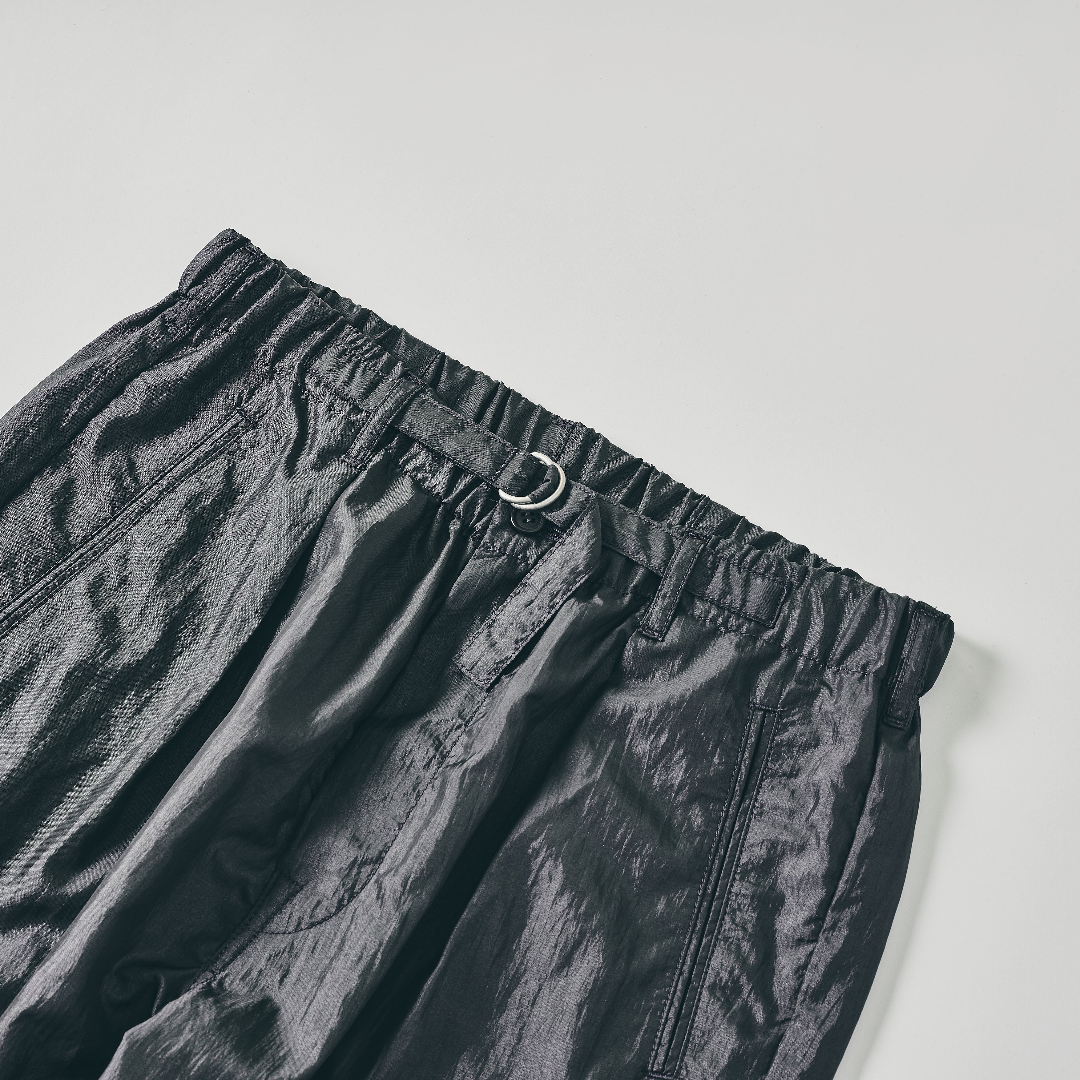 #3315-CTC E-Z Lax 4 : crinkle nylon taffeta charcoal