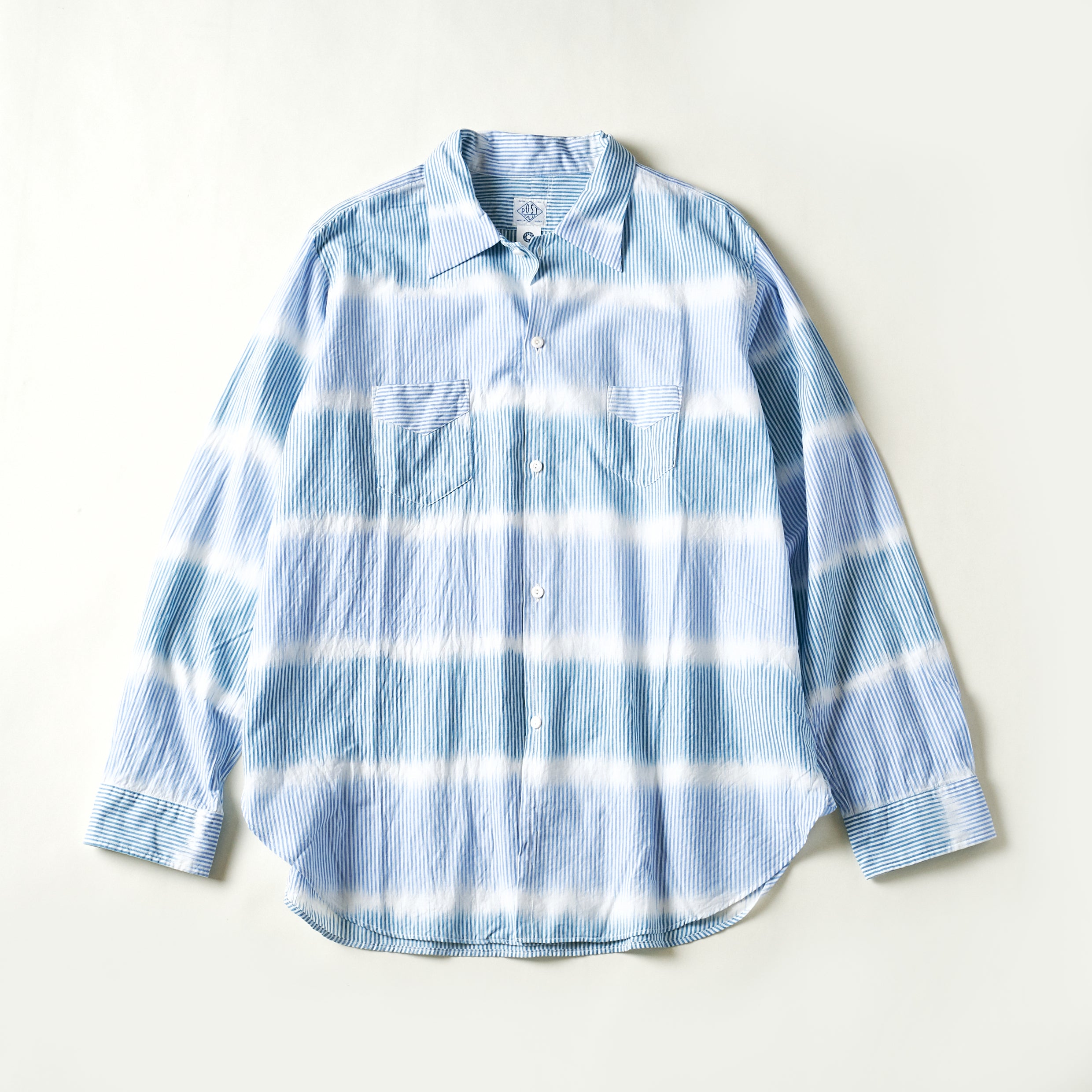 #3211-ISB NEUTRA 3 : ikat stripe blue (Shop Special)