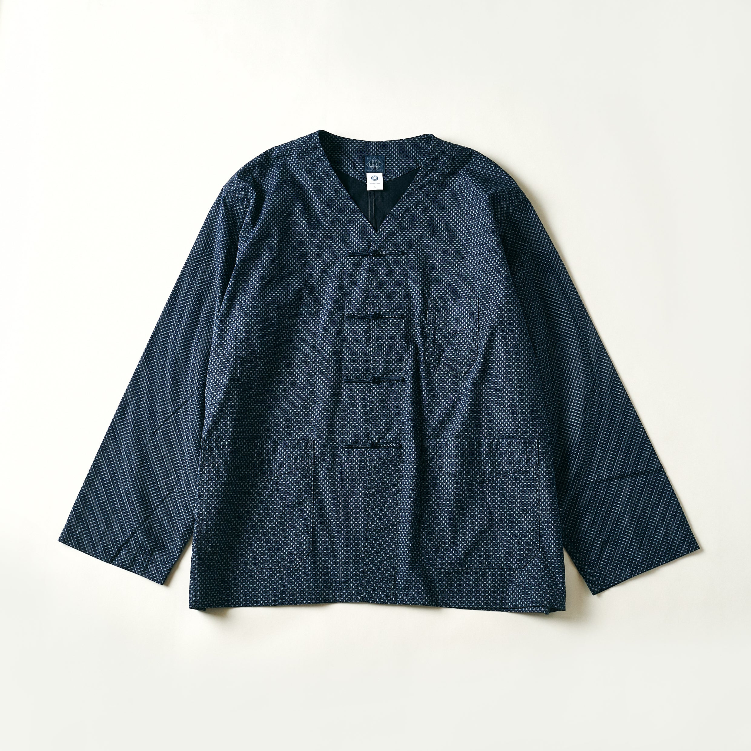 #3109-MPN POST Chinois DV : micro print navy (Shop Special)
