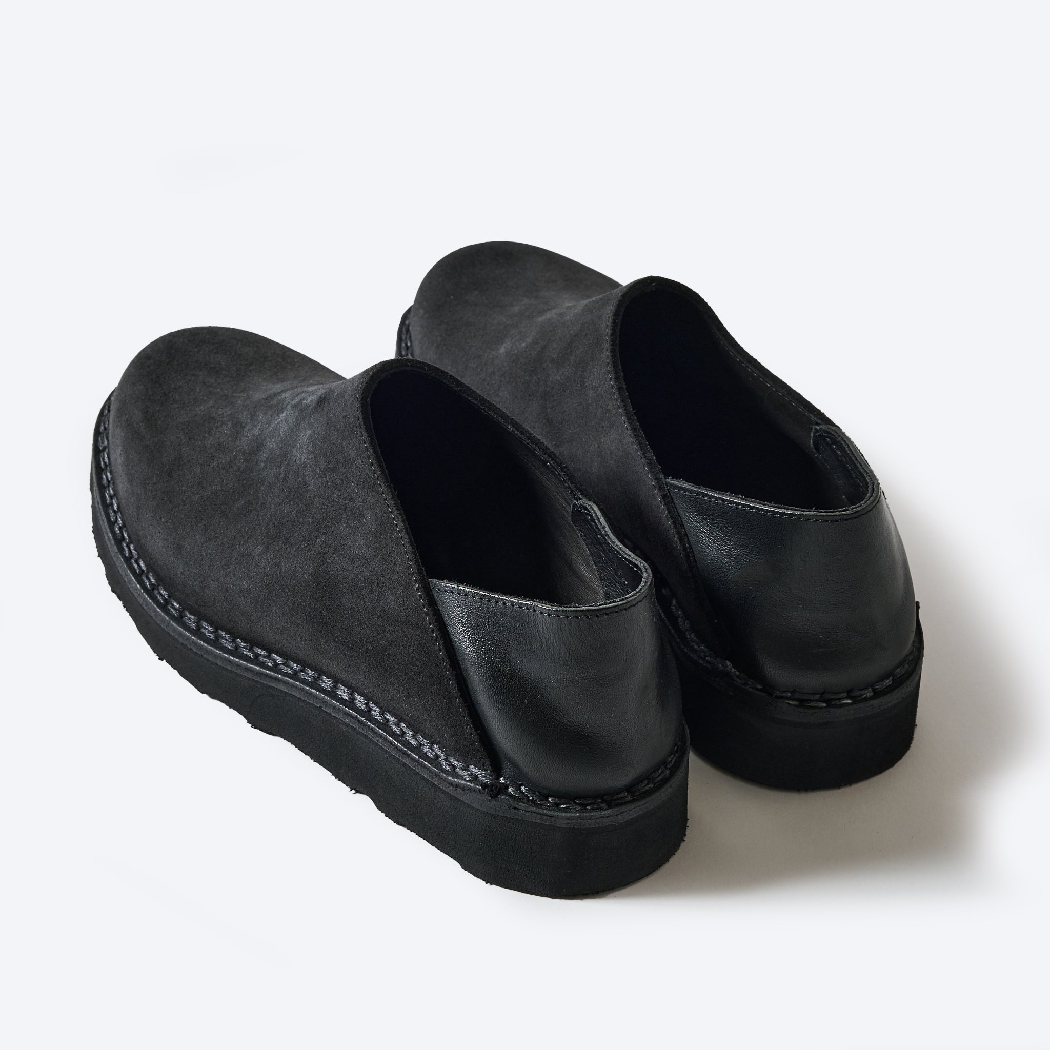 #VP1-CSL Vernacolo X Post O'Alls 2 way SABO : cow suede x leather black