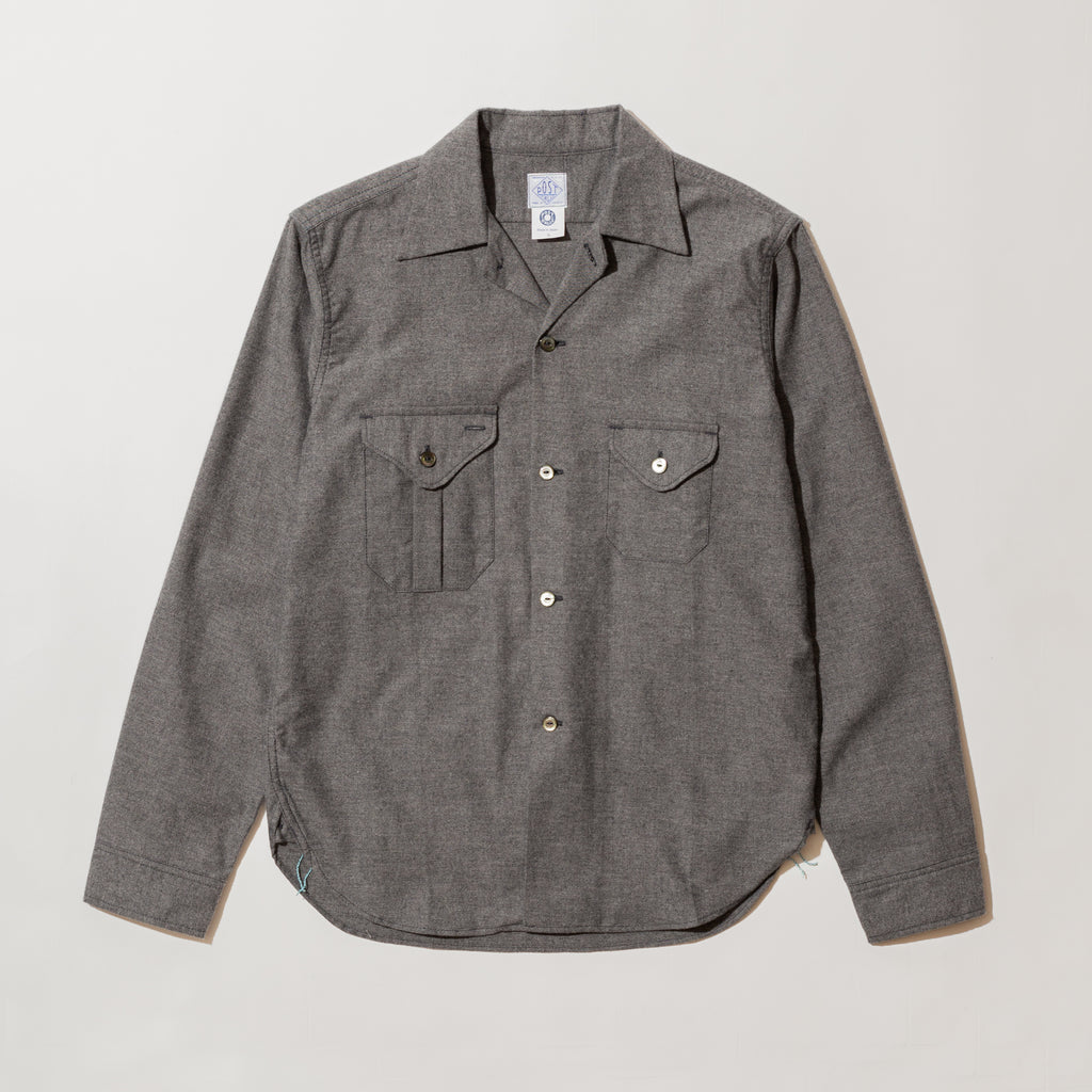 【絶品】 solid : SF2 Shirt cruz EZ 2214 flannel heather gray lt トップス