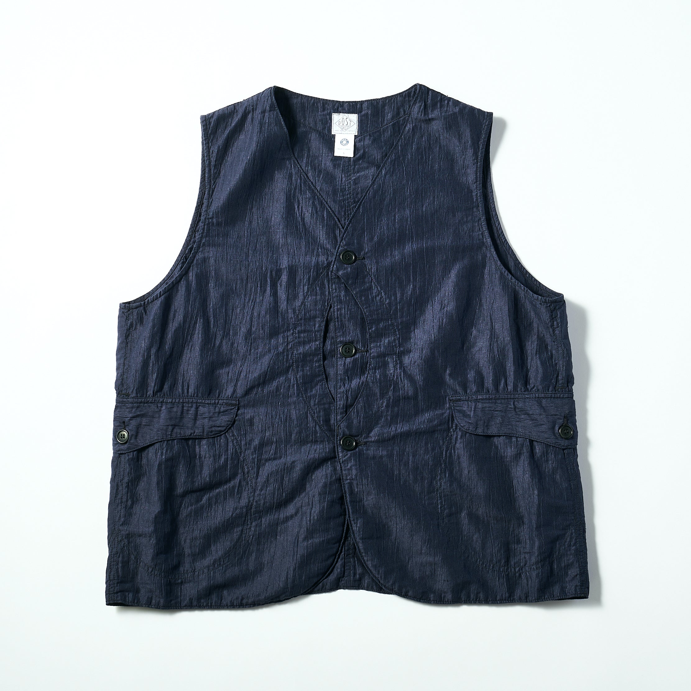 #1512 Royal Traveler CL2 : crinkle linen/cotton navy