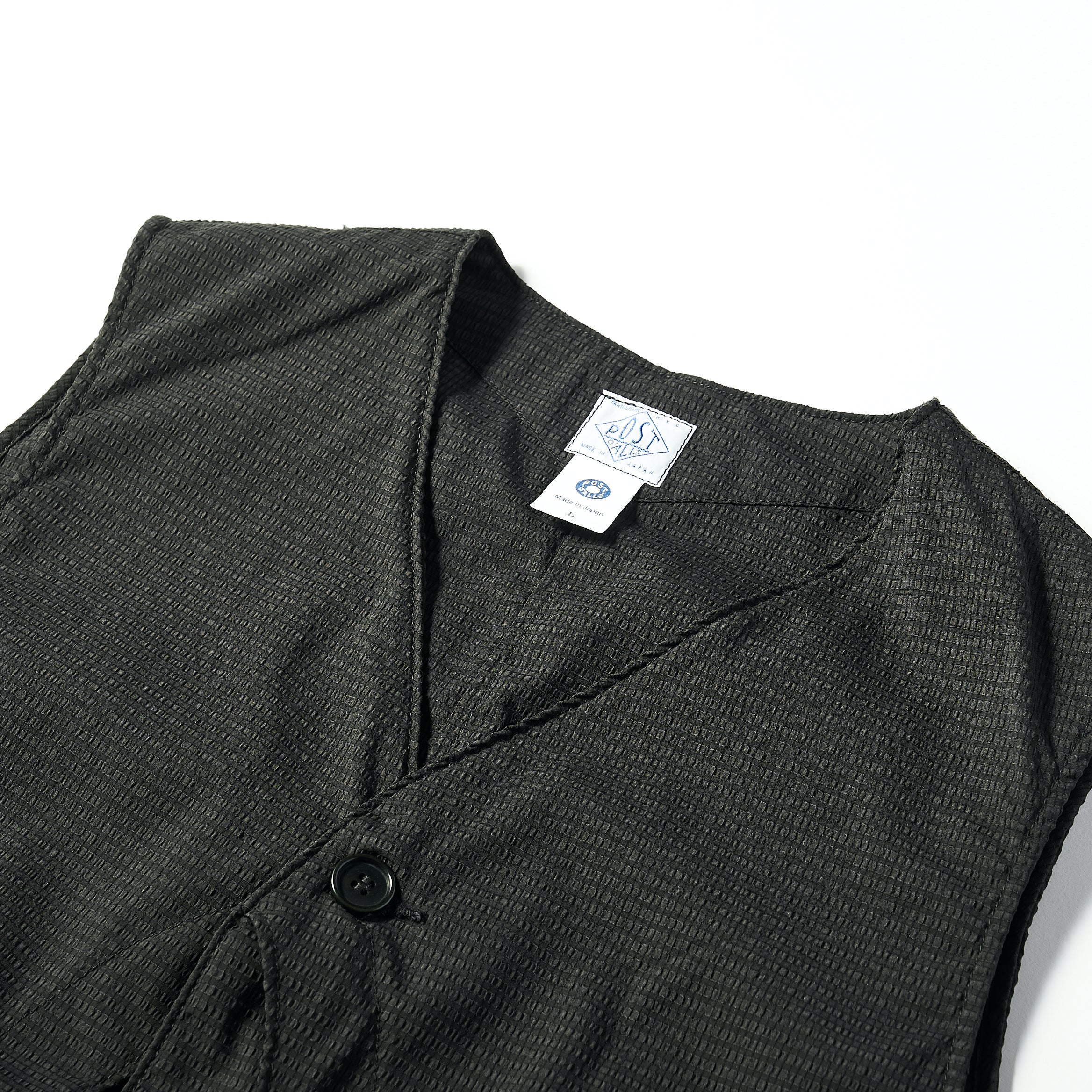 #1512 Royal Traveler PS1 : poly mesh seersucker charcoal