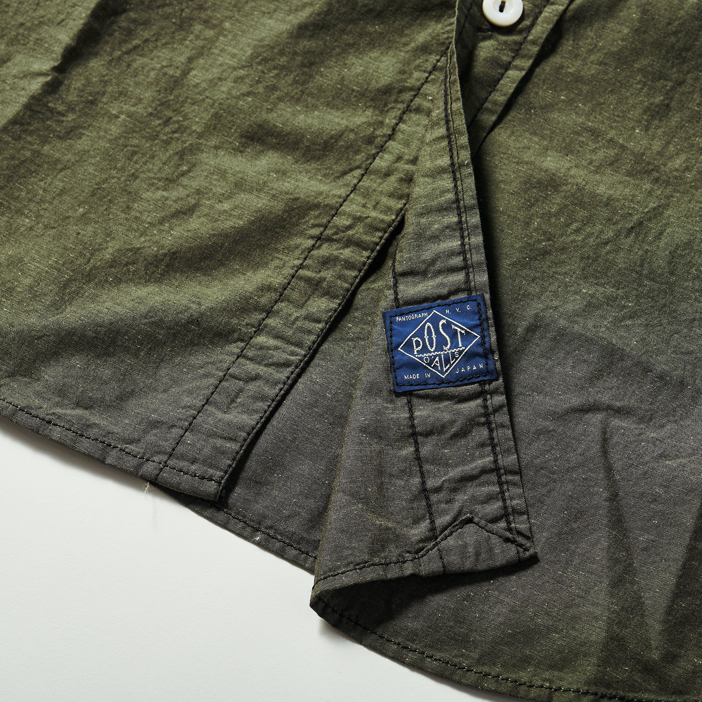 #1256 Cruzer Shirt 2 EE2 : cotton/linen end-on-end olive