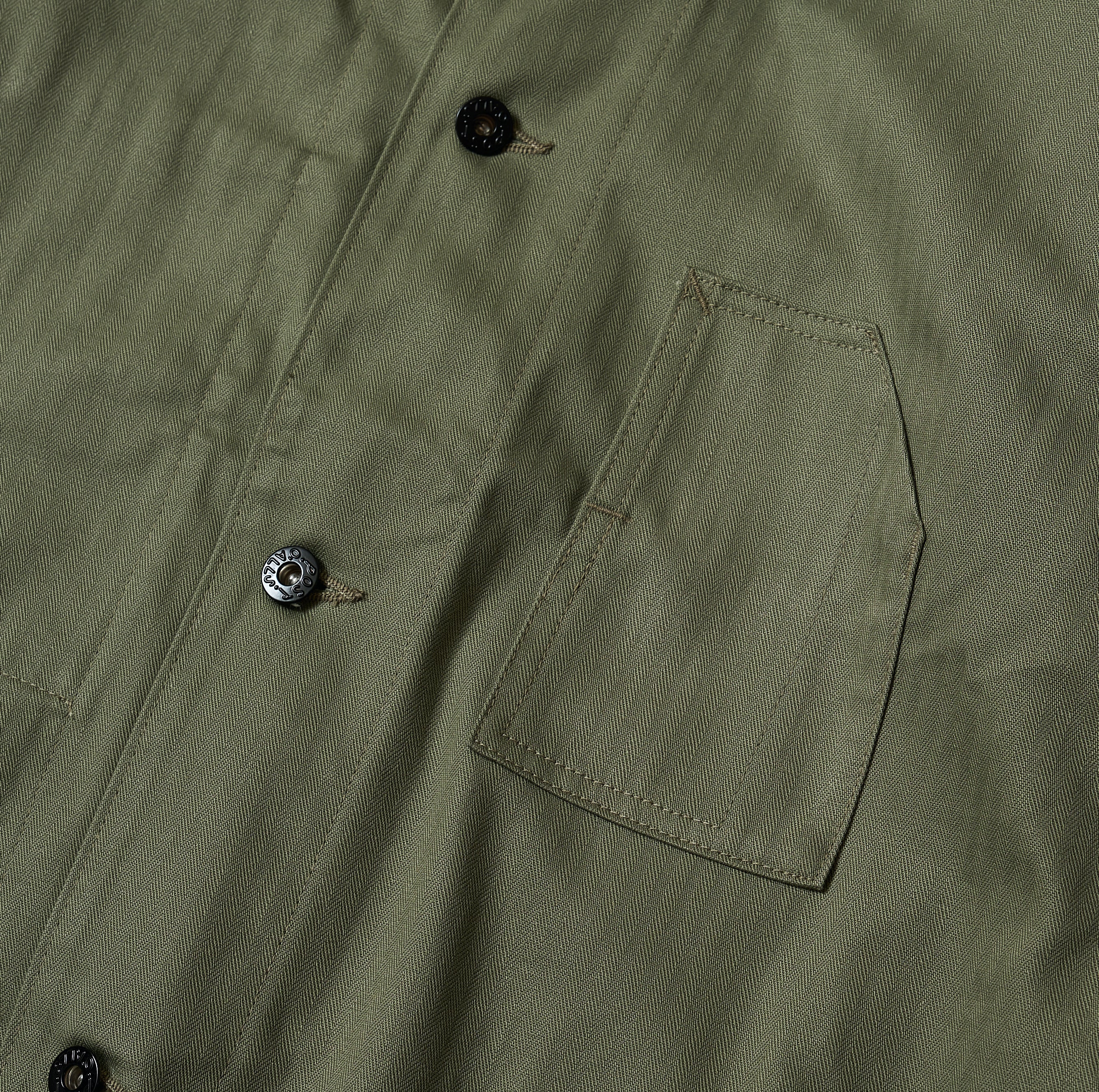 1106 3 Pocket Jacket HBTS : cotton HBT sage green