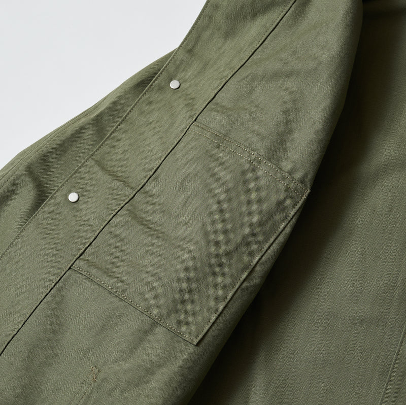 1106 3 Pocket Jacket HBTS : cotton HBT sage green