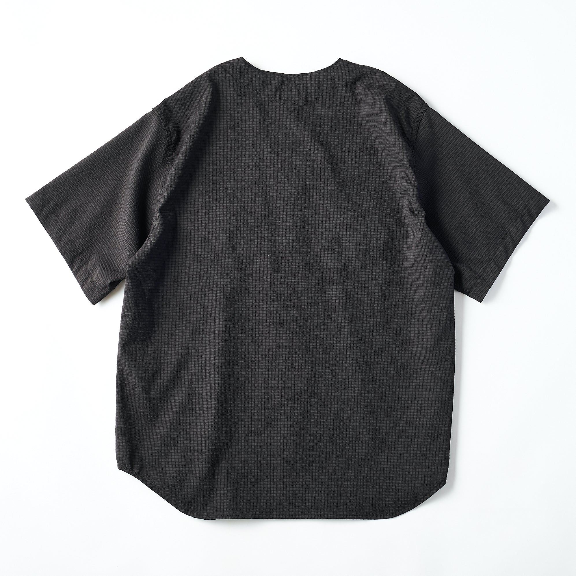 #2219S C-POST DV2 S/S PS1 : poly mesh seersucker charcoal
