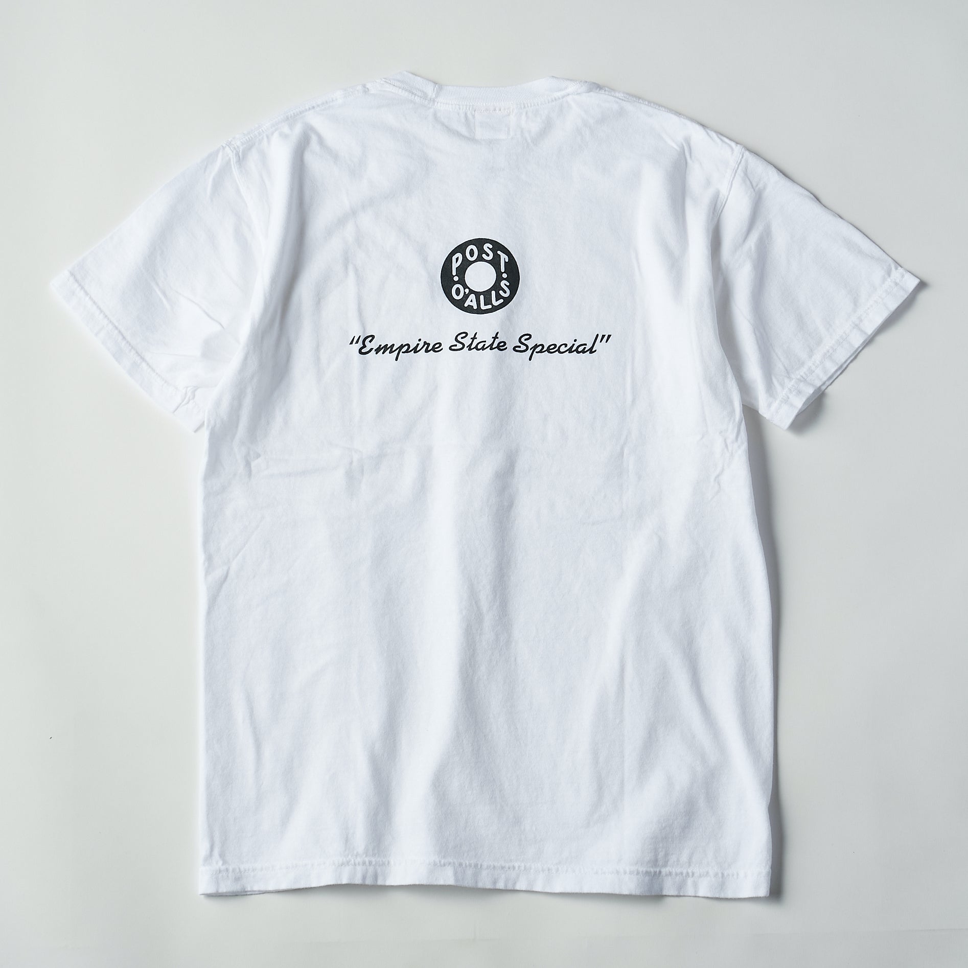 #3005 ESS pocket Tee B1 : pigment dyed cotton jersey white x grey