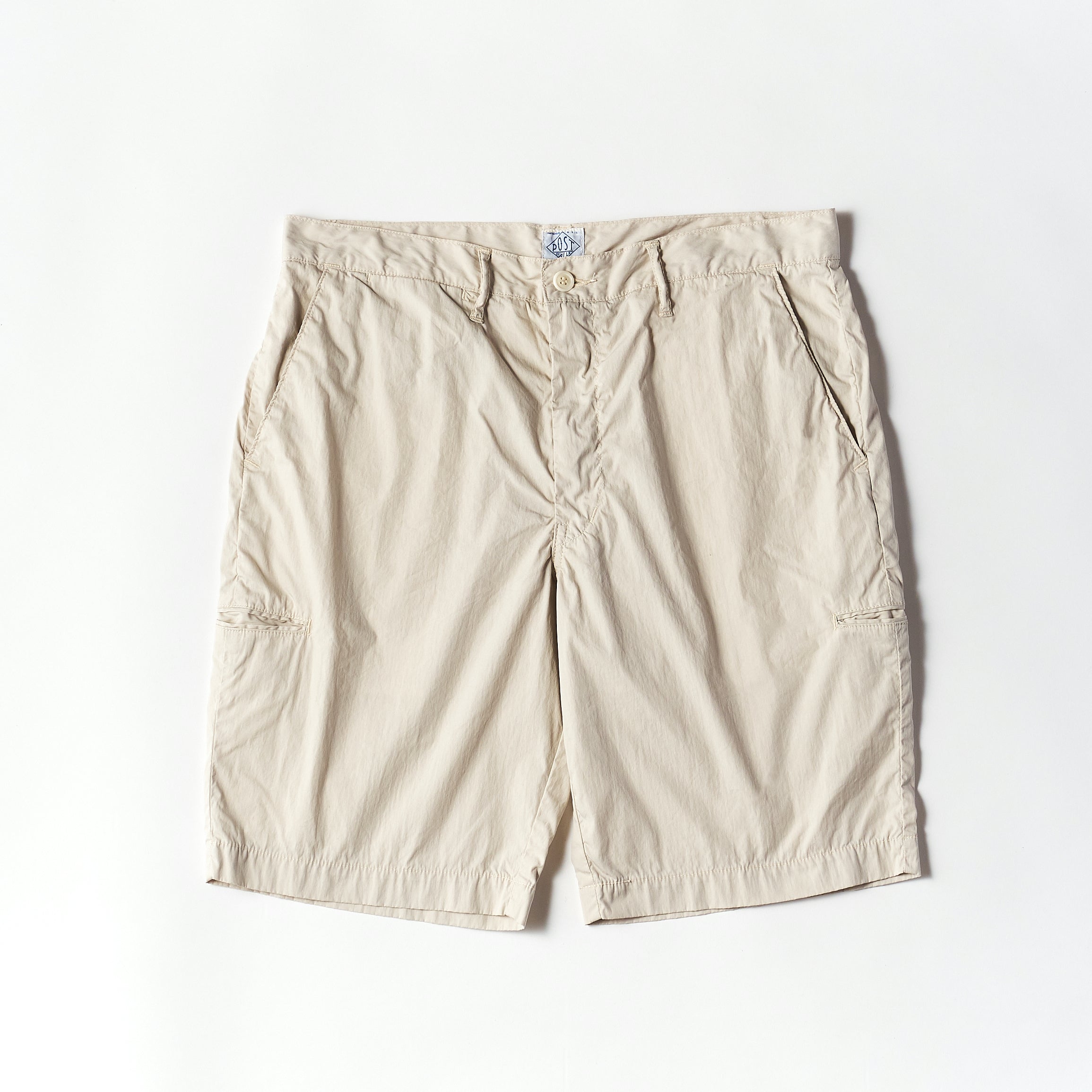 #2321S Citi - Cruz Shorts CN1 : cotton/nylon poplin stone