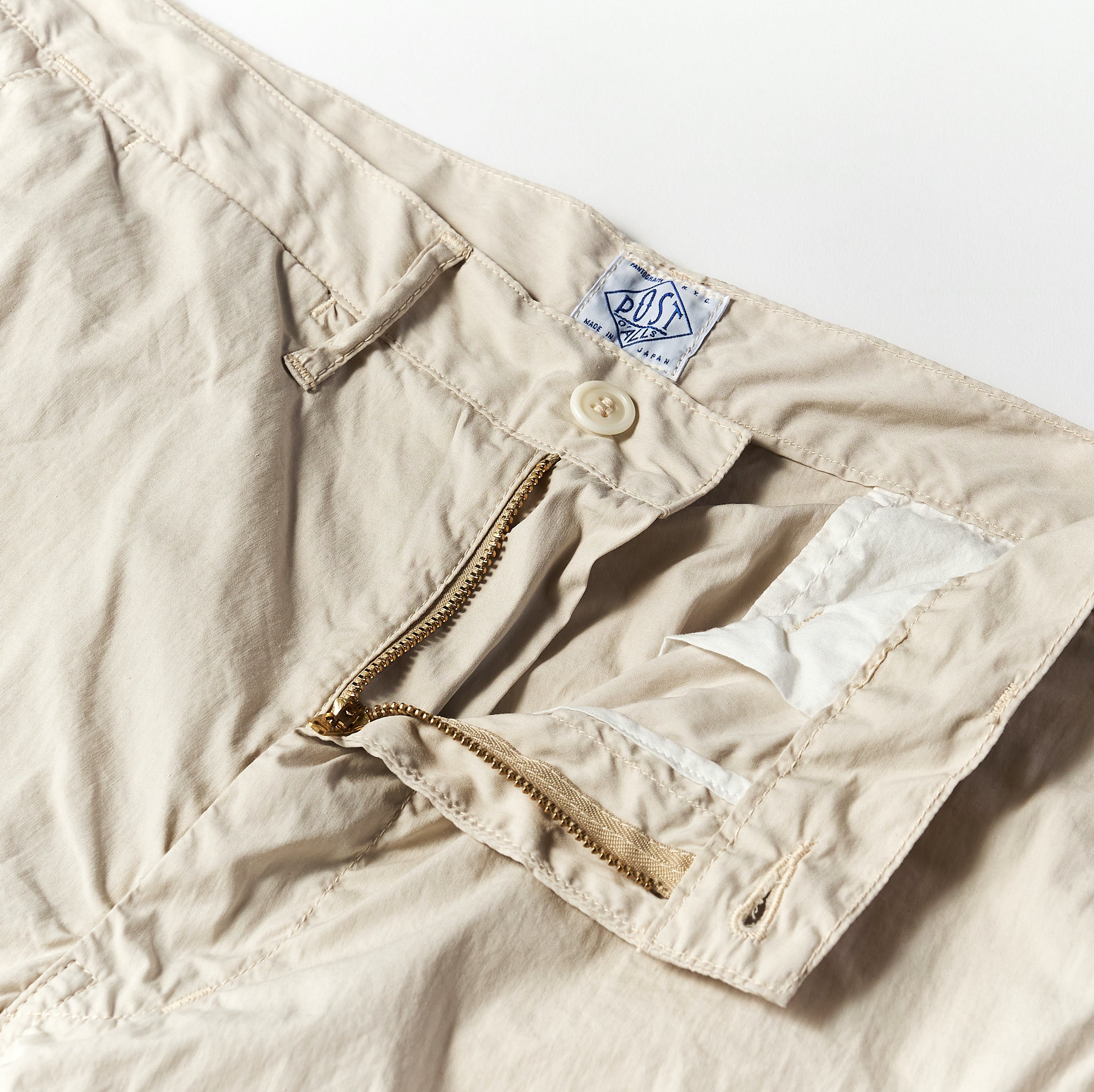 #2321S Citi - Cruz Shorts CN1 : cotton/nylon poplin stone
