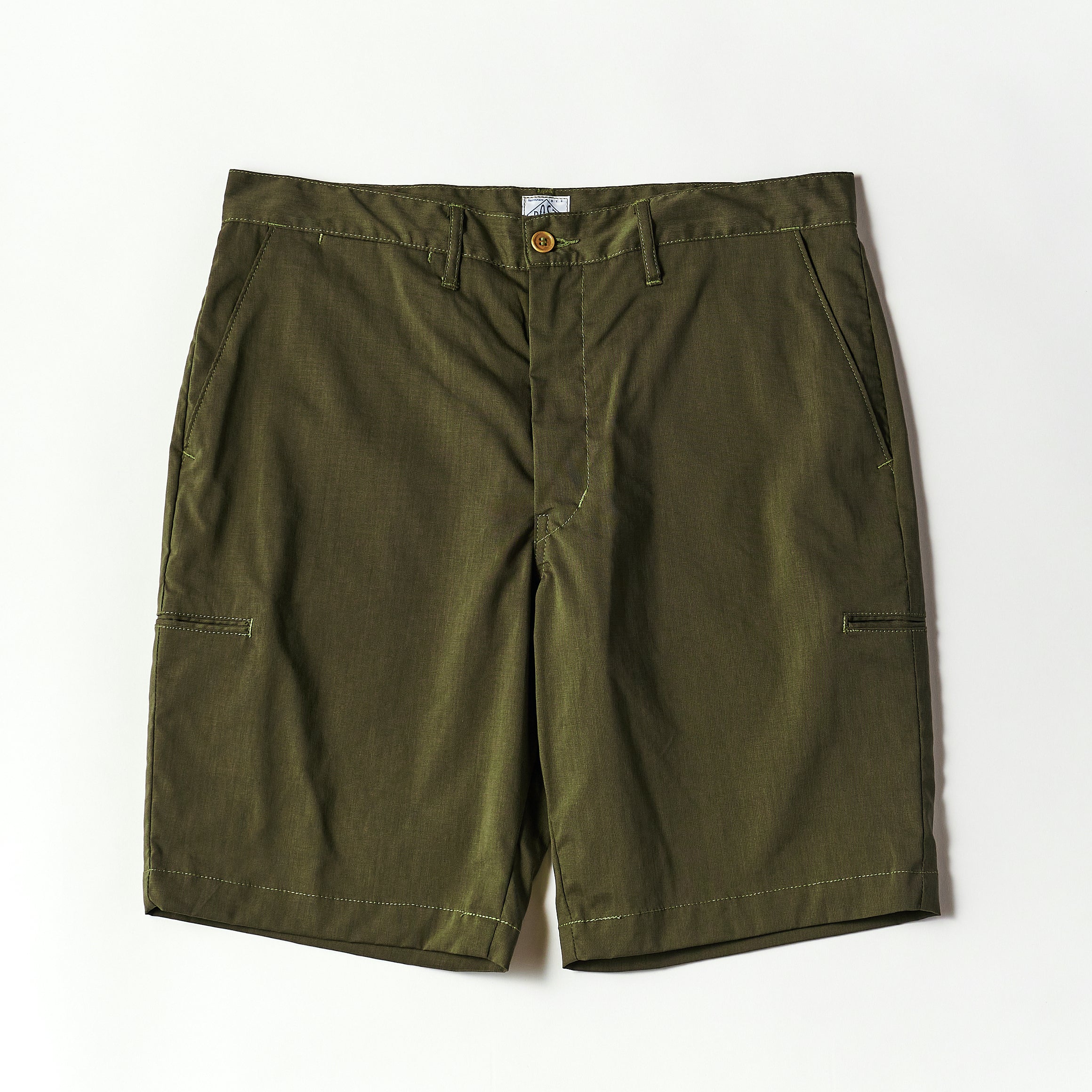 #2321S Citi - Cruz Shorts LP2 : linen/poly heather olive